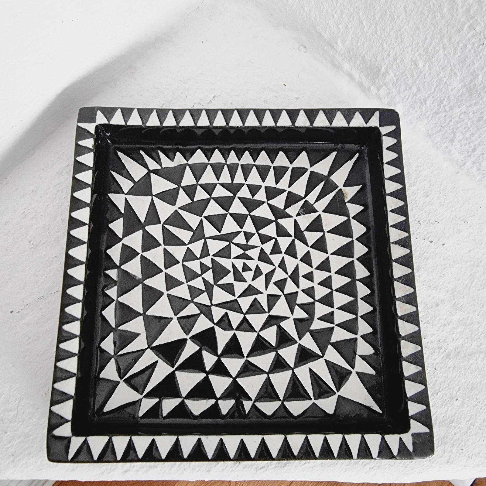 Stig Lindberg, Ceramic Tray/Ashtray Domino, Gustavsberg, Scandinavian Modern photo for sale