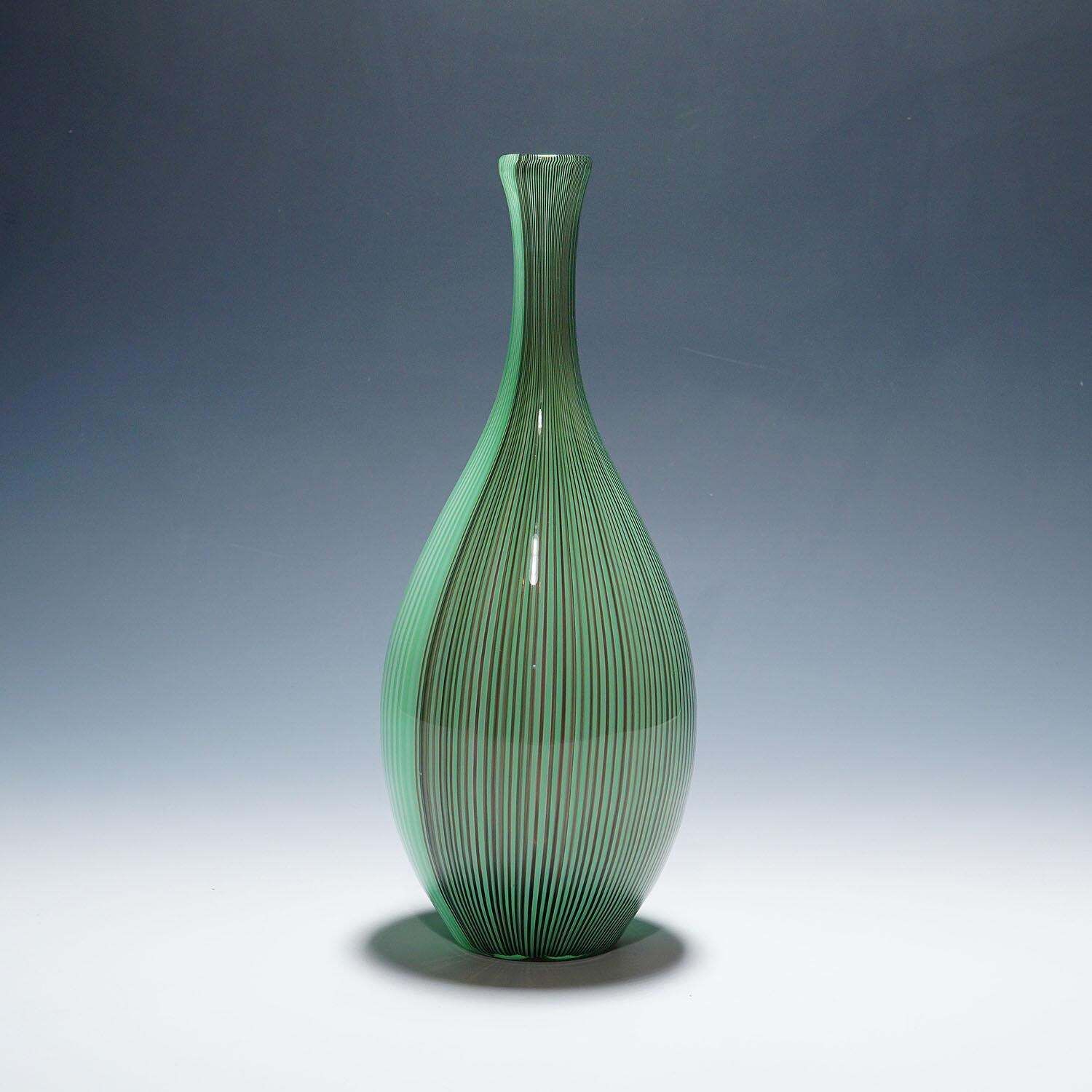 Large Tessuto Vase By Carlo Scarpa For Venini Murano photo Home Decor