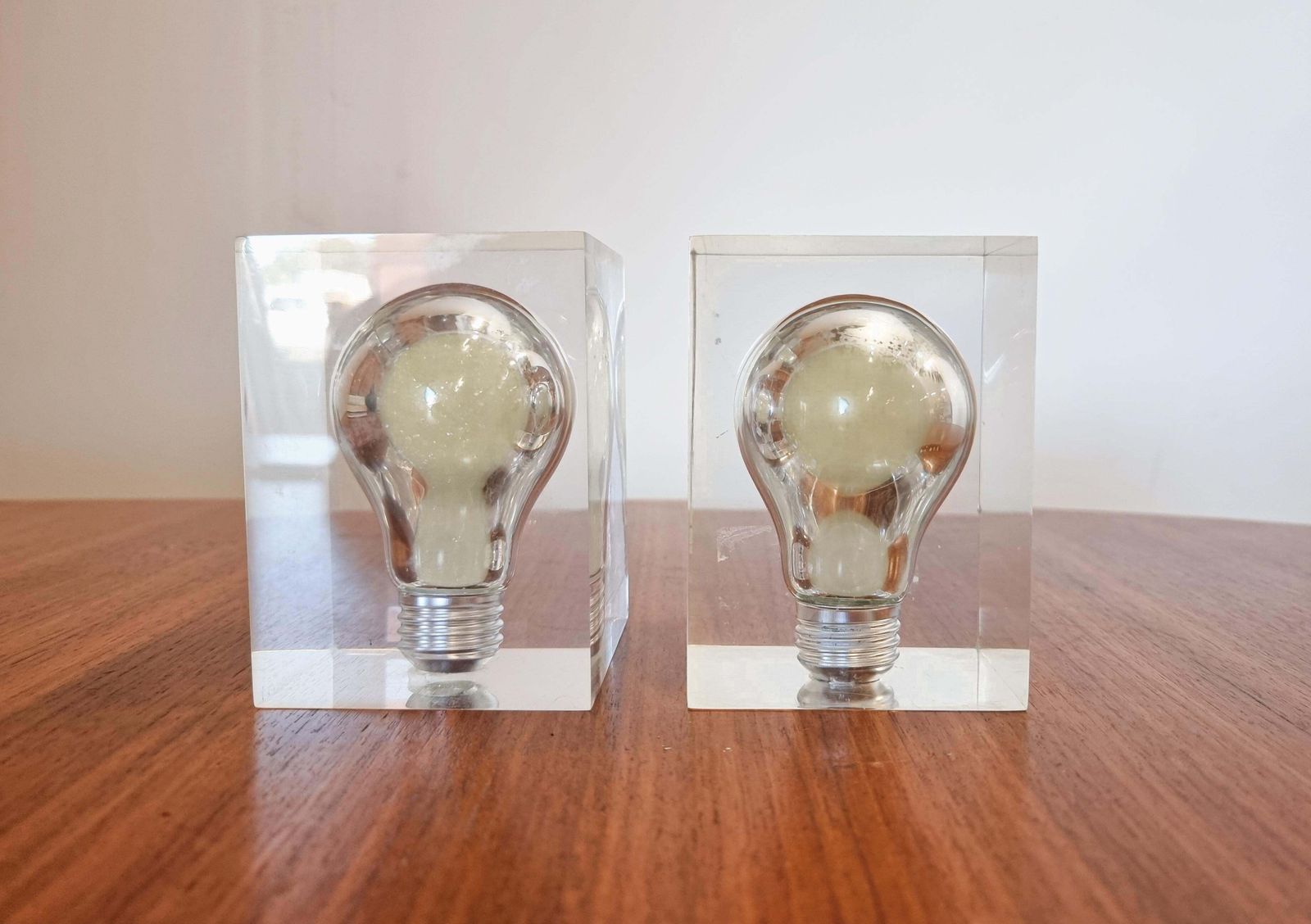 Pierre Giraudon, A Pair Of Lucite Sculptures "Neon", France, Midcentury photo buy