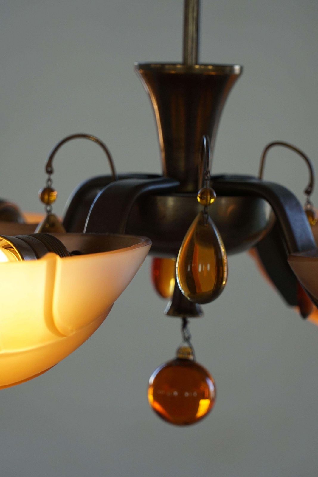 Art Deco Chandelier By Paavo Tynell For Taito Oy, Finland, 1930's photo buy