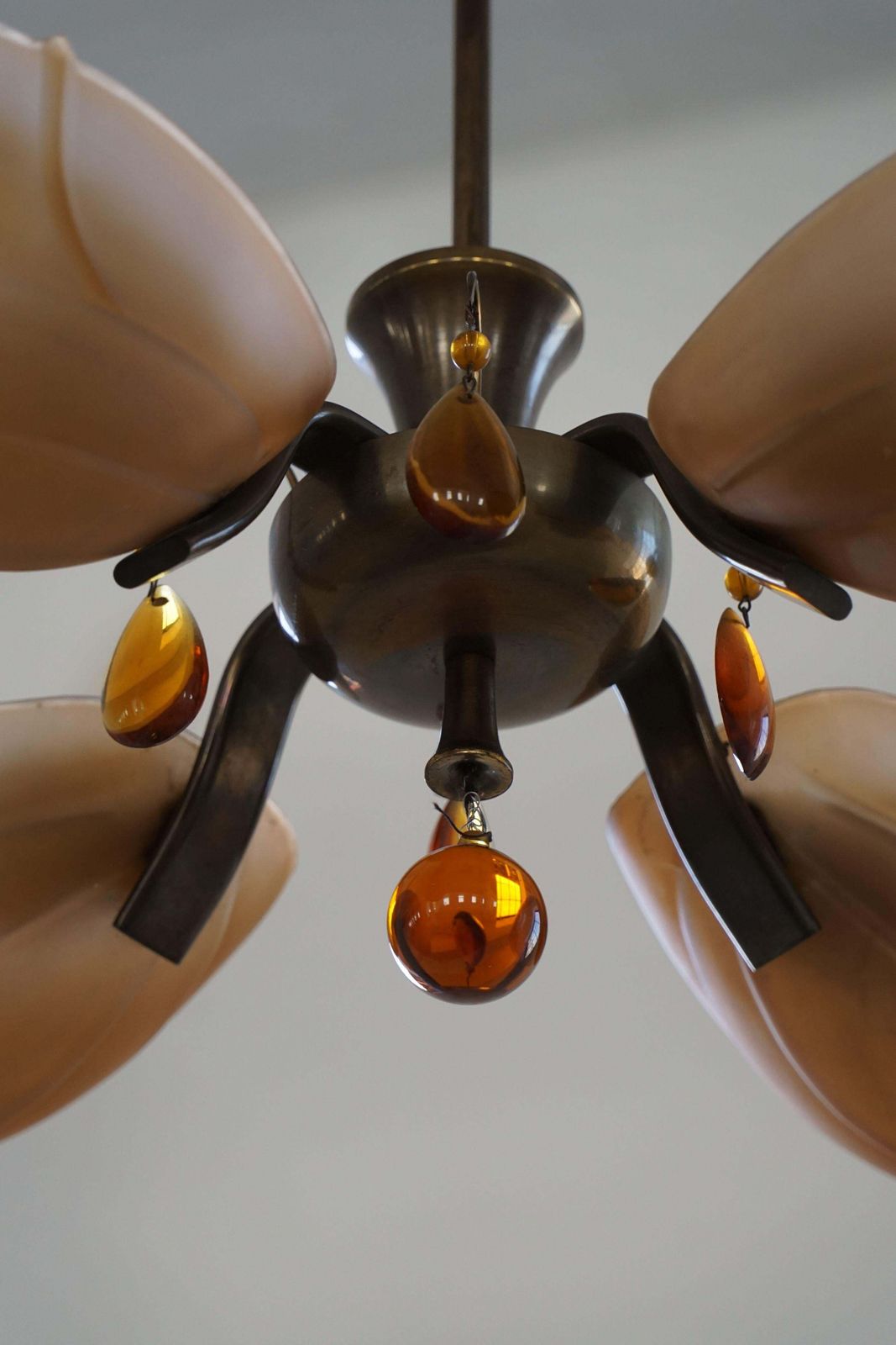 photo for sale Art Deco Chandelier By Paavo Tynell For Taito Oy, Finland, 1930's