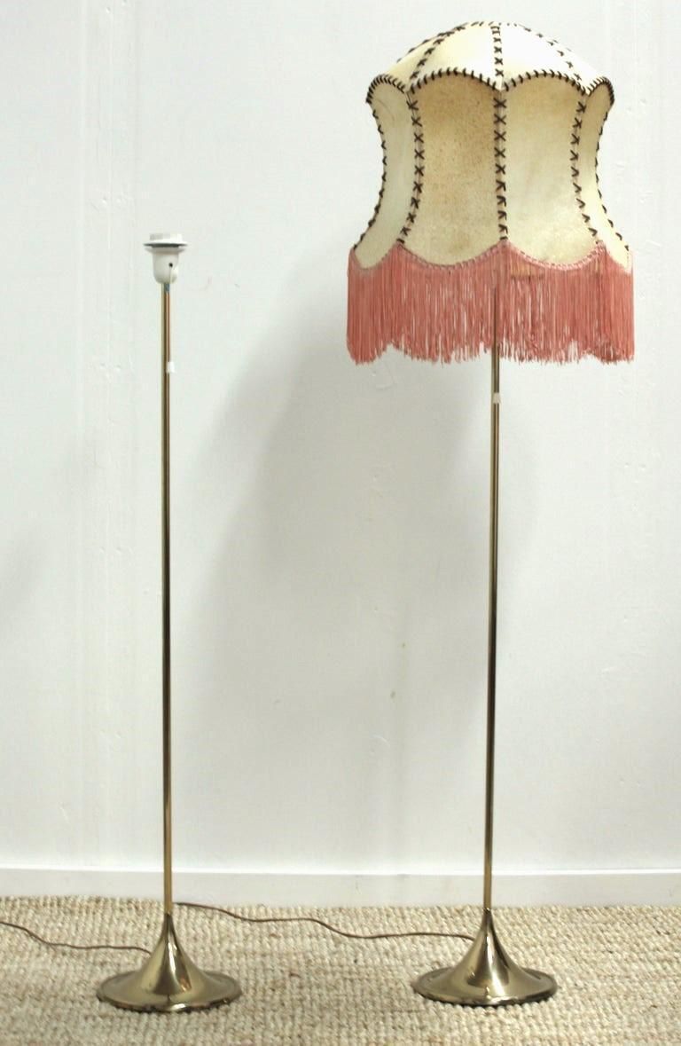 Bergboms, Pair Of Floor Lamps, G 024, Brass, Scandinavian Modern / Midcentury photo vintage