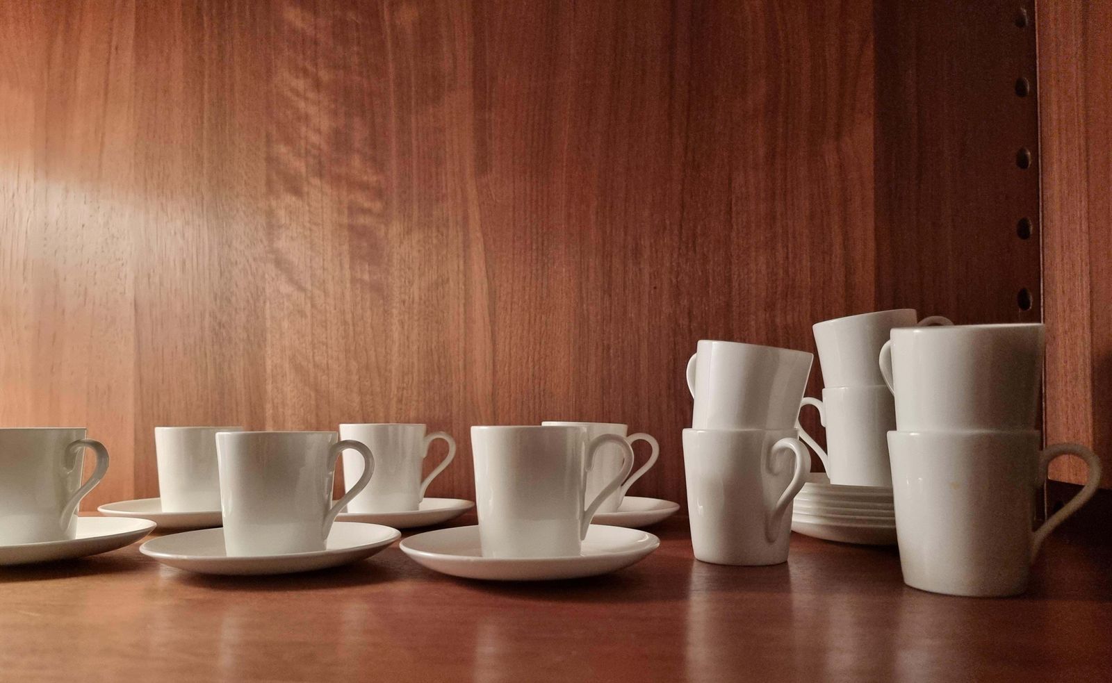 Stig Lindberg, Bone Porcelain 10 Espresso Cups  Gustavsberg, Scandinavian Modern photo 587.0