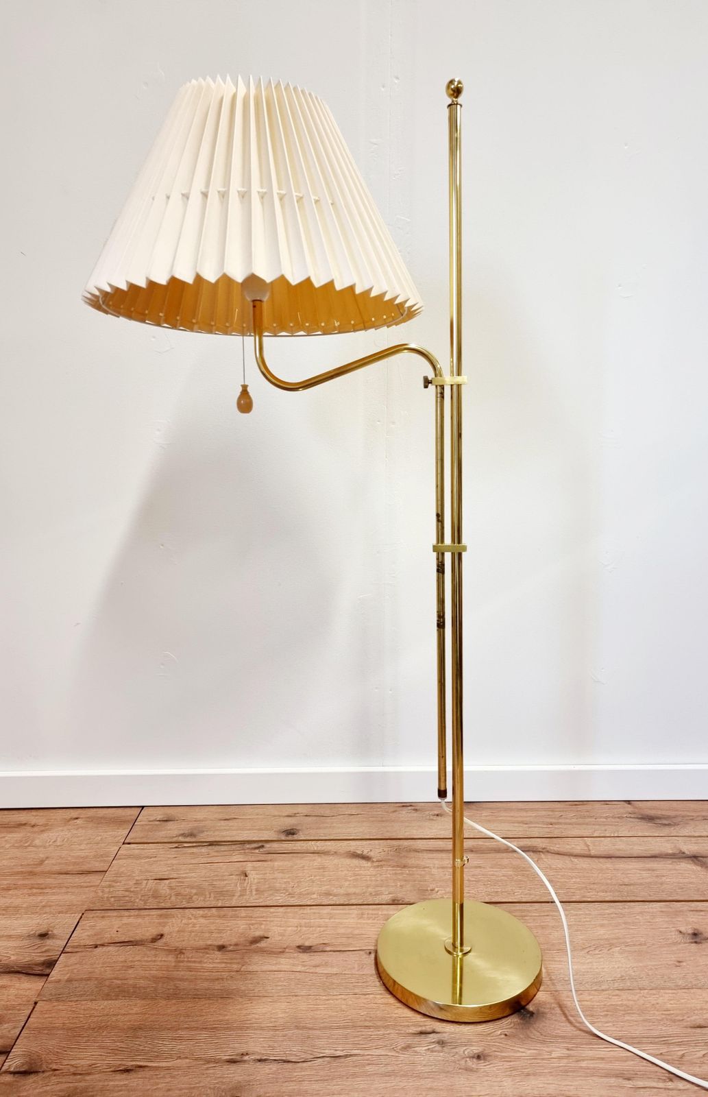 Bergboms, Adjustable Floor Lamp G 132 In Brass, Scandinavian / Midcentury Modern photo for sale