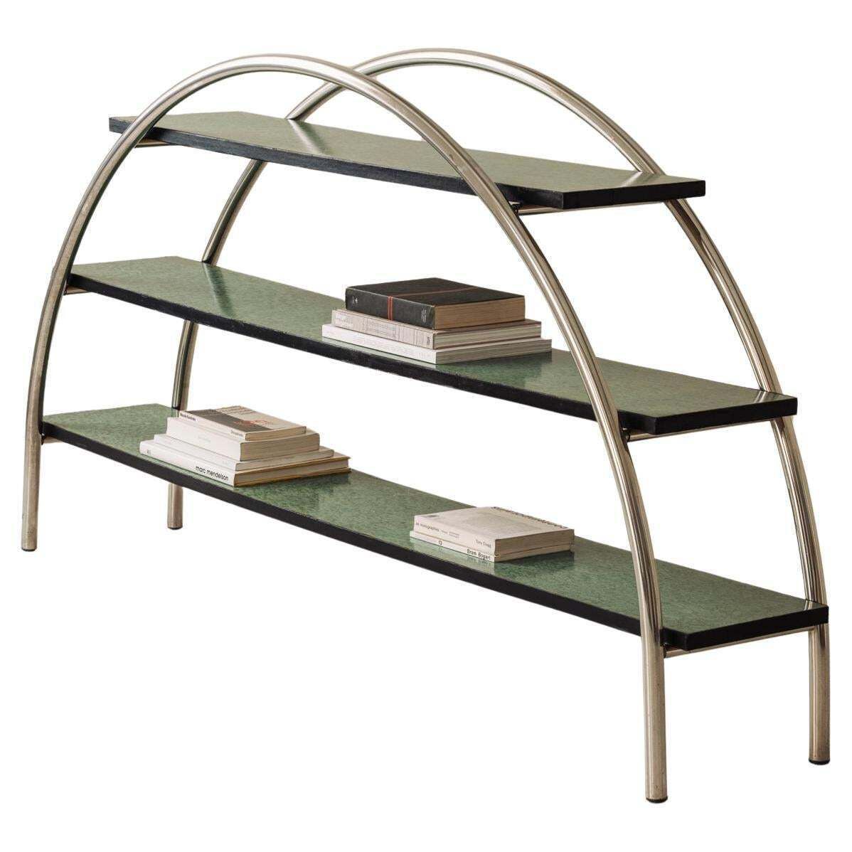 Modernist Vintage Shelving Unit Sourced In France, Dating From The 1970s photo furniture