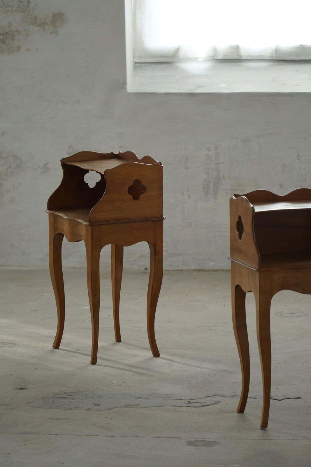 Danish Modern, A Elegant Pair Of Nightstands In Nutwood, 1940s photo for sale