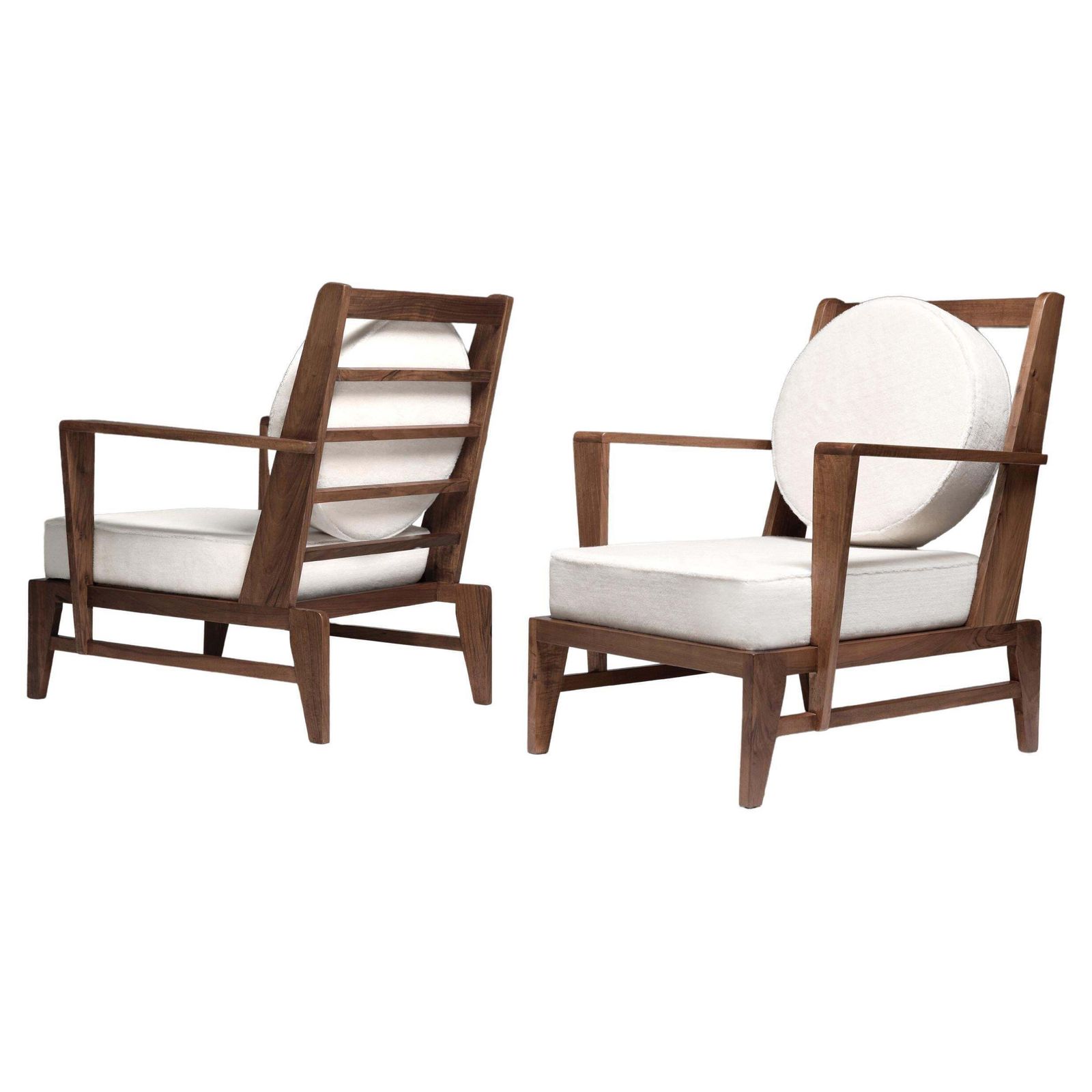 René Gabriel Reconstruction French Midcentury Armchairs