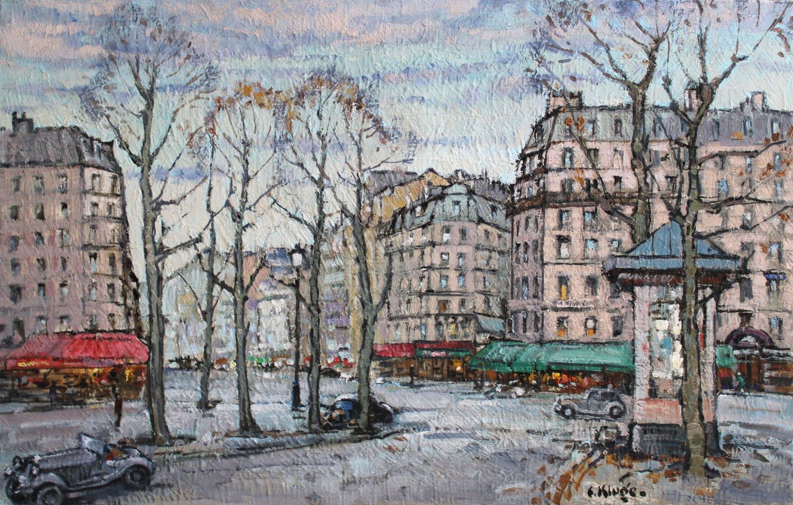Konstantins Klugecity Landscape, Oil/Canvas, 61x91 Cm1985 photo Art