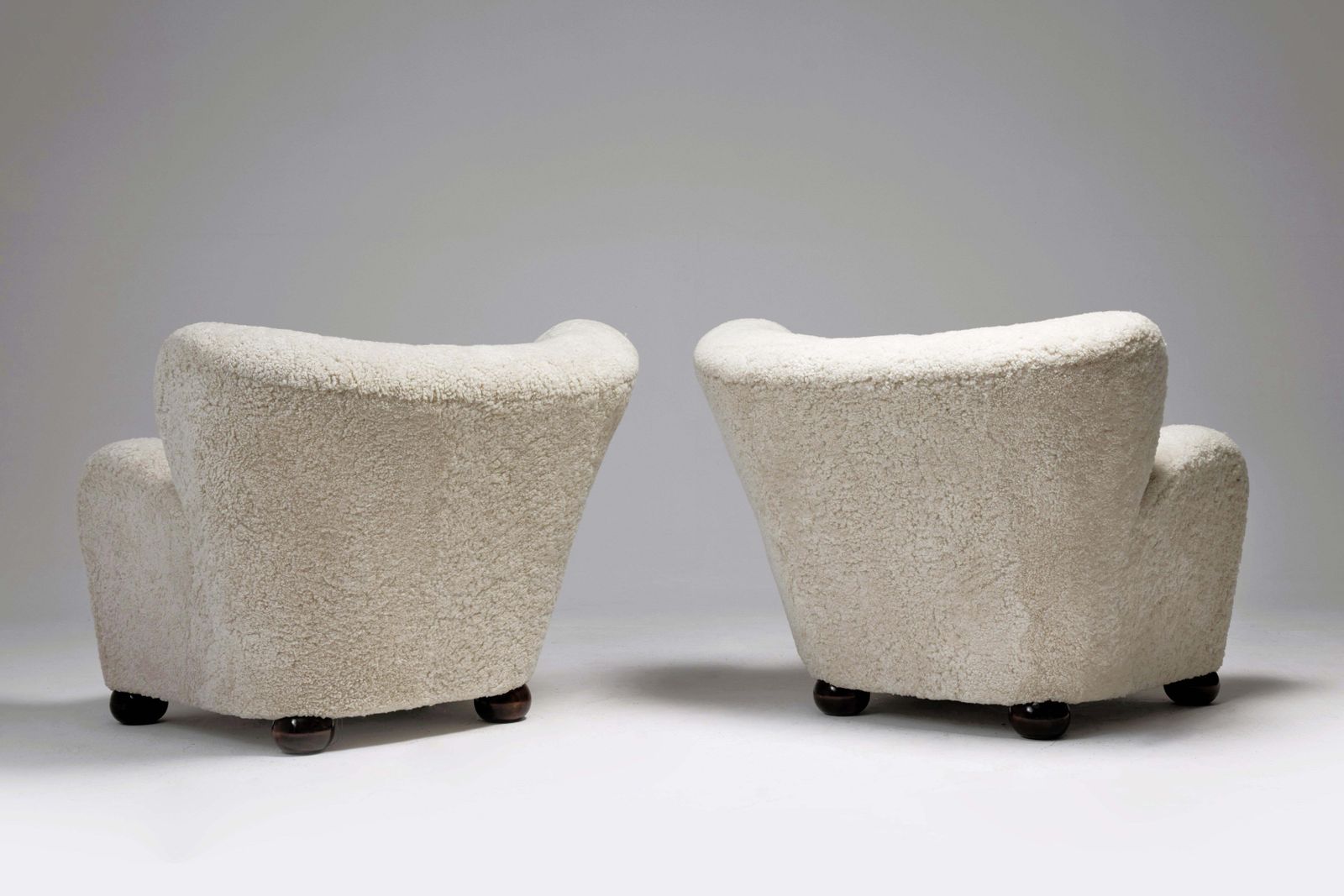 Marta Blomstedt  Sheepskin Wing Chairs For The Aulanko Hotel, Finland, 1930s. photo Furniture
