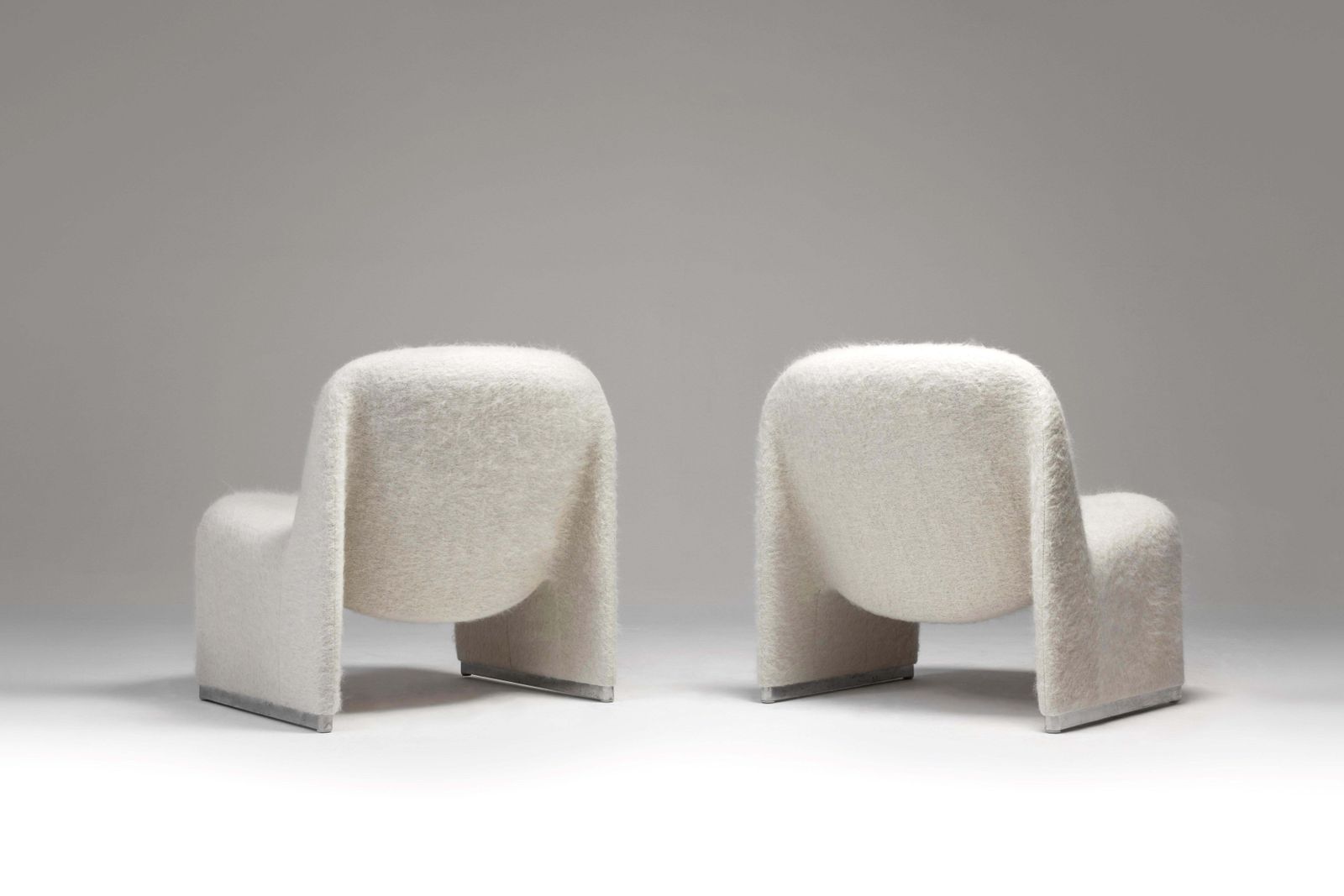 Alky Chairs By Giancarlo Piretti For Artifort In Pierre Frey, 1970s, Set Of 2 photo Furniture