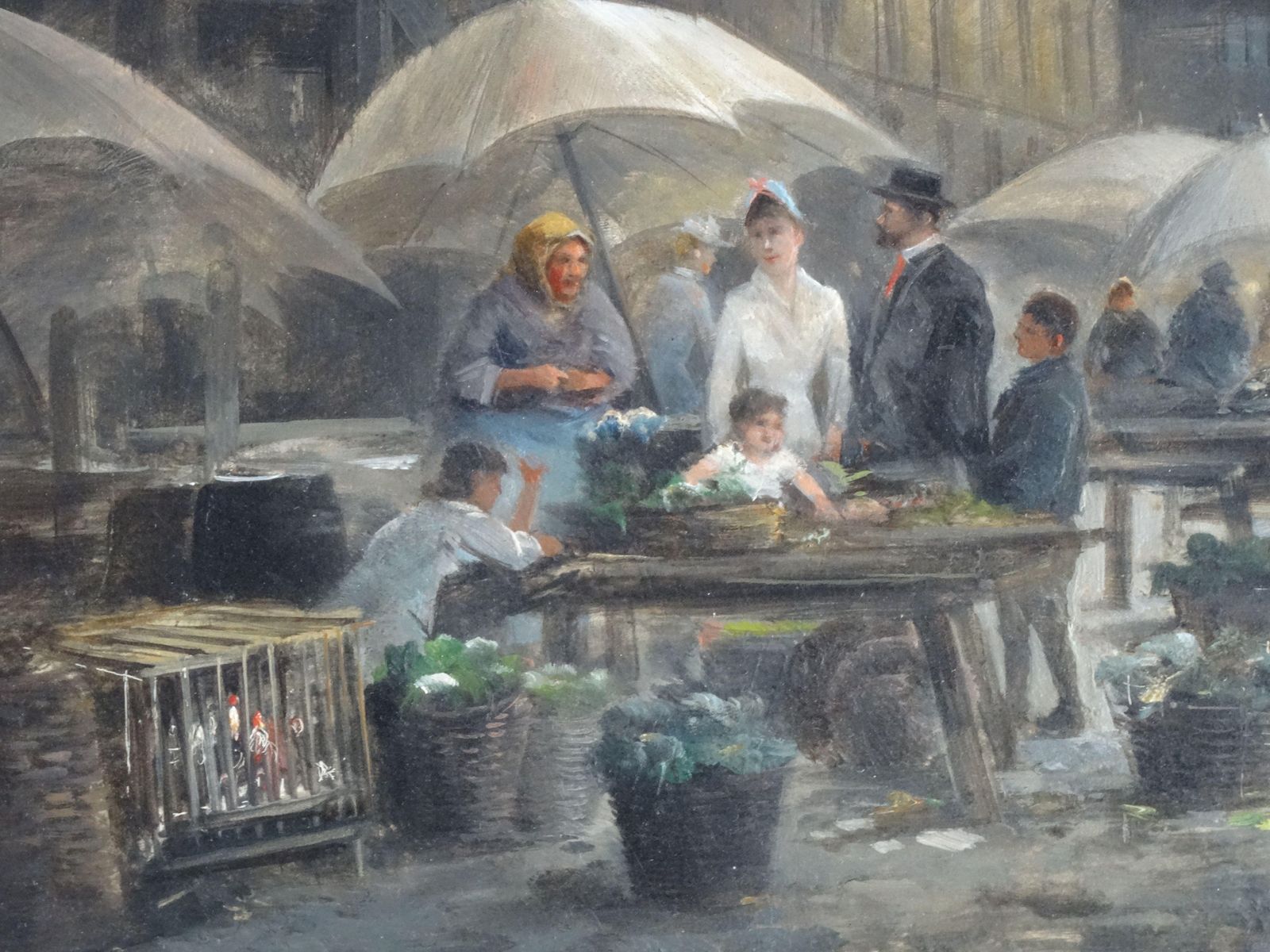 Rovier ( Emil Barbarini 1855 1930 )"Sundays Market", Emil Barbarini (1855 1930)1890 photo for sale