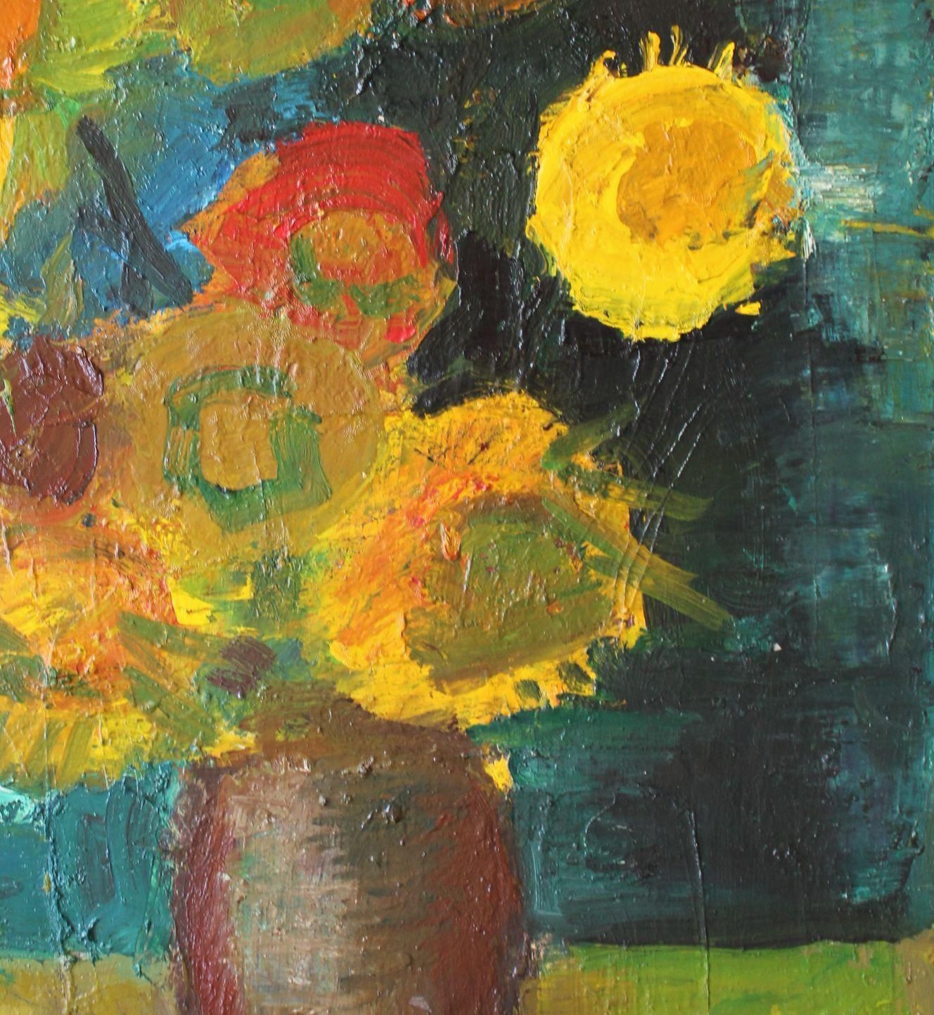 Aleksandr Rodin (1922 2001)sunflowers. 1984, Oil On Canvas, 90x60 Cm1984 photo for sale