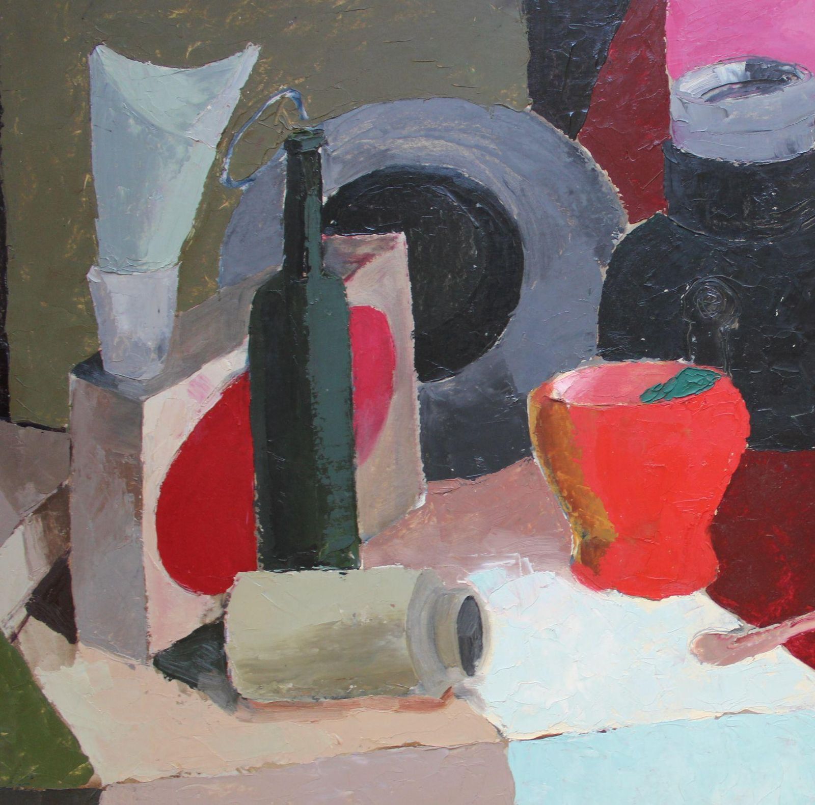 Aija Zarinastill Life  Oil/Cardboard, 69x99 Cm.1981 photo Art