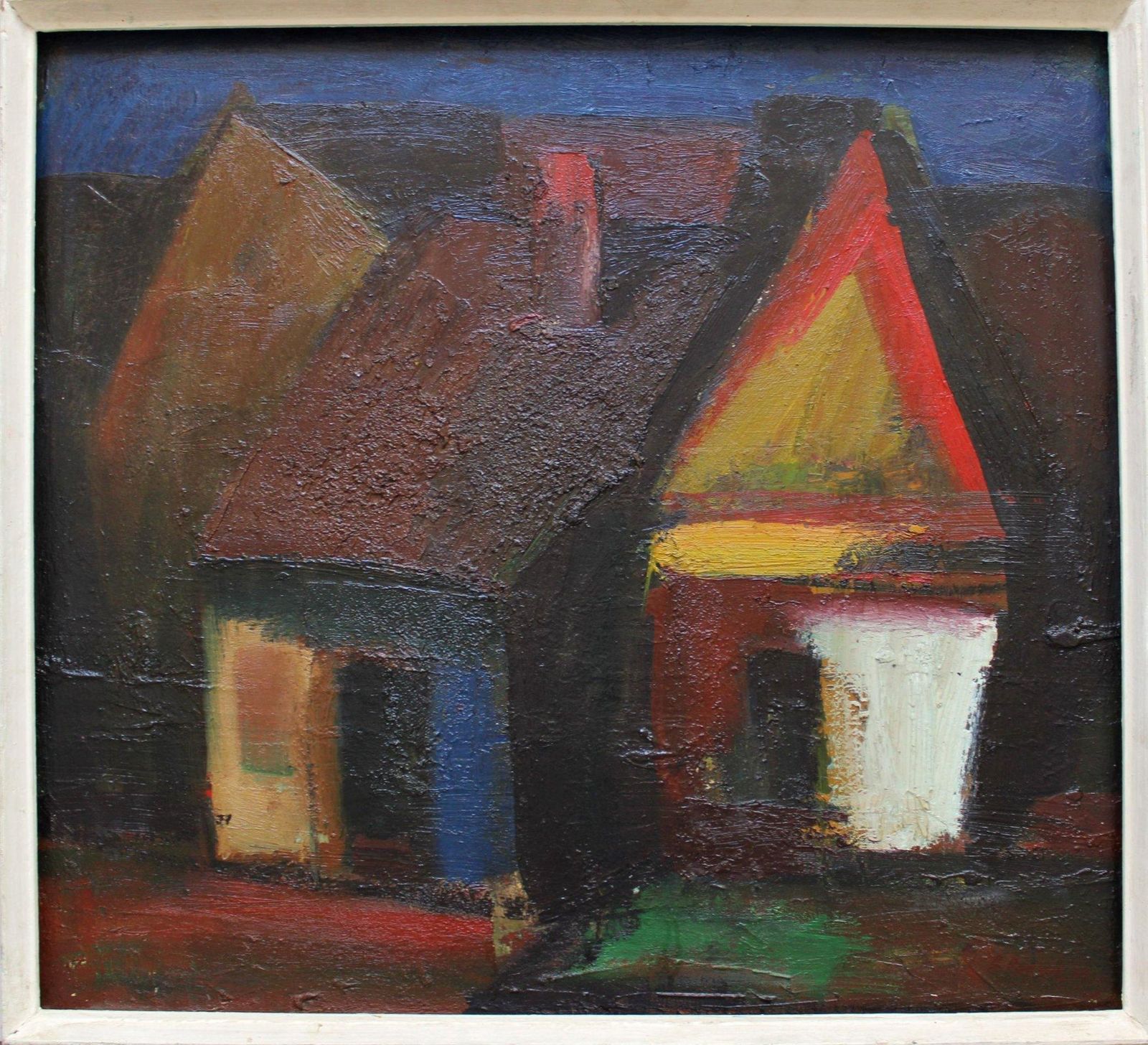 Aleksandr Rodin (1922 2001)in The Old Ilguciems. Oil On Cardboard, 65x70 Cm1984 photo furniture
