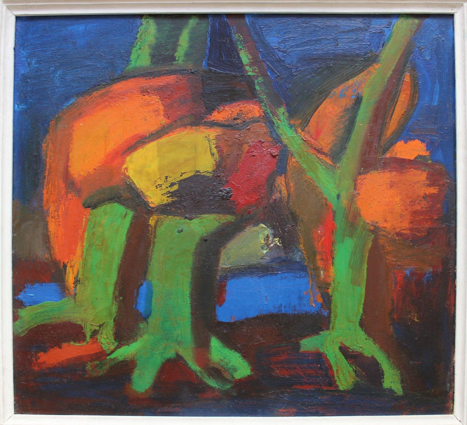Aleksandr Rodin (1922 2001)landscape With River. 1984, Oil On Cardboard, 65x70 Cm1984 photo furniture