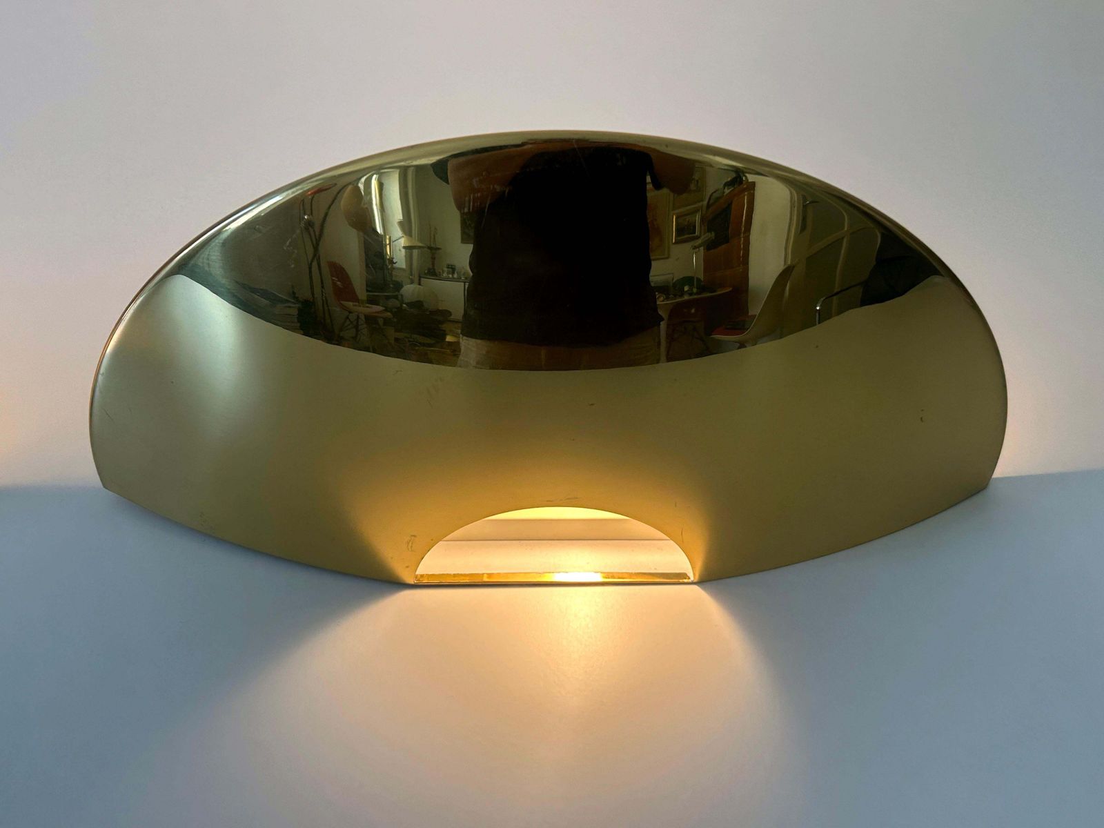Set Of Two Elegant Brass Wall Lamps Or Sconces By Florian Schulz Germany 1970s photo vintage