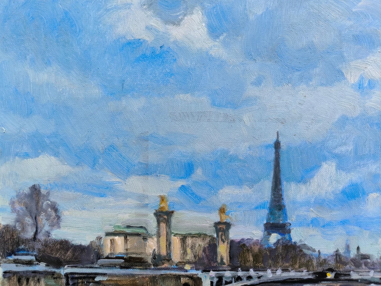 Vladimir Ilibayev Near The Alexander Bridge.  Canvas/Cardboard/Oil, 50 X 61 Cm, 20252025 photo 2080.0