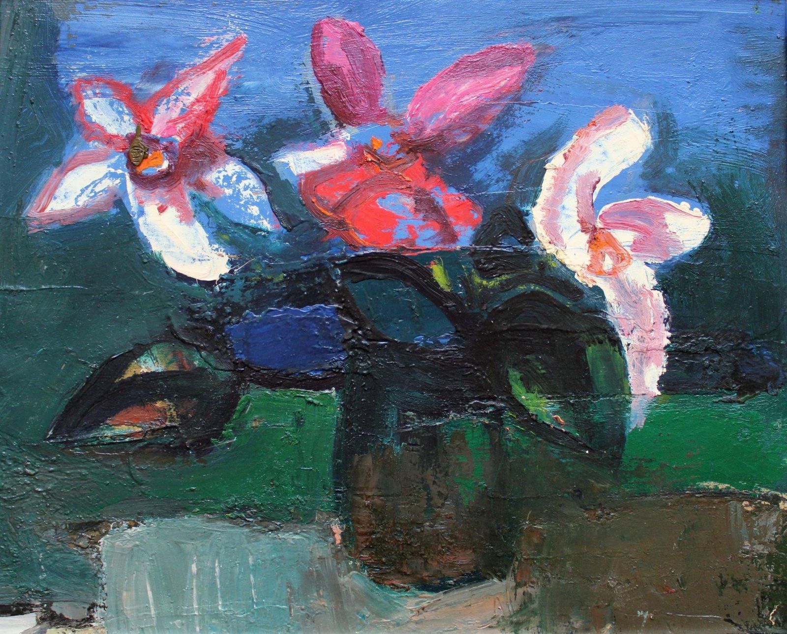 Aleksandr Rodin (1922 2001)flowers, Canvas/Oil, 38x46 Cm1993