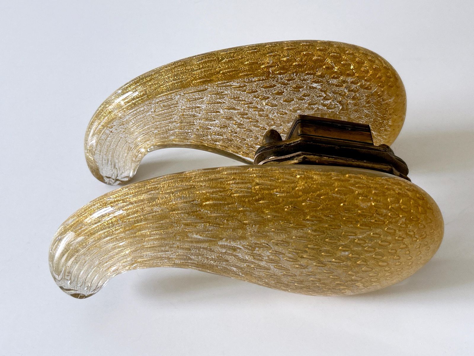 Exceptional Mid Century Murano Glass Push & Pull Door Handles By Seguso 1950s photo buy