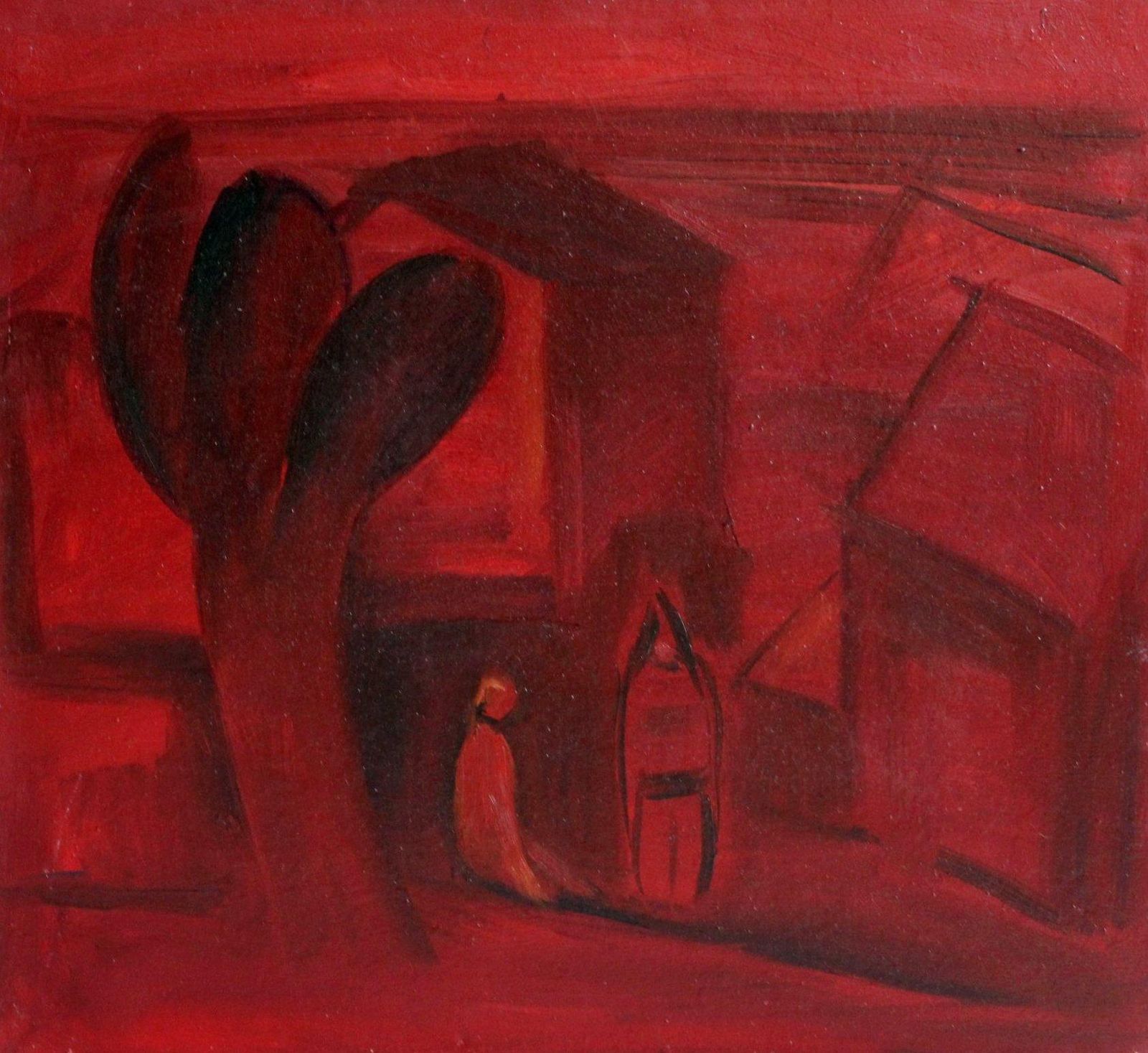 Aleksandr Rodin (1922 2001)red Landscape1991