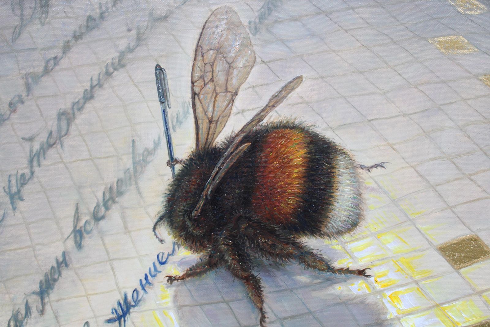 Igor Maikovbest Regards, Bumblebee  Oil/Canvas, 40x50 Cm, 20212021 photo buy