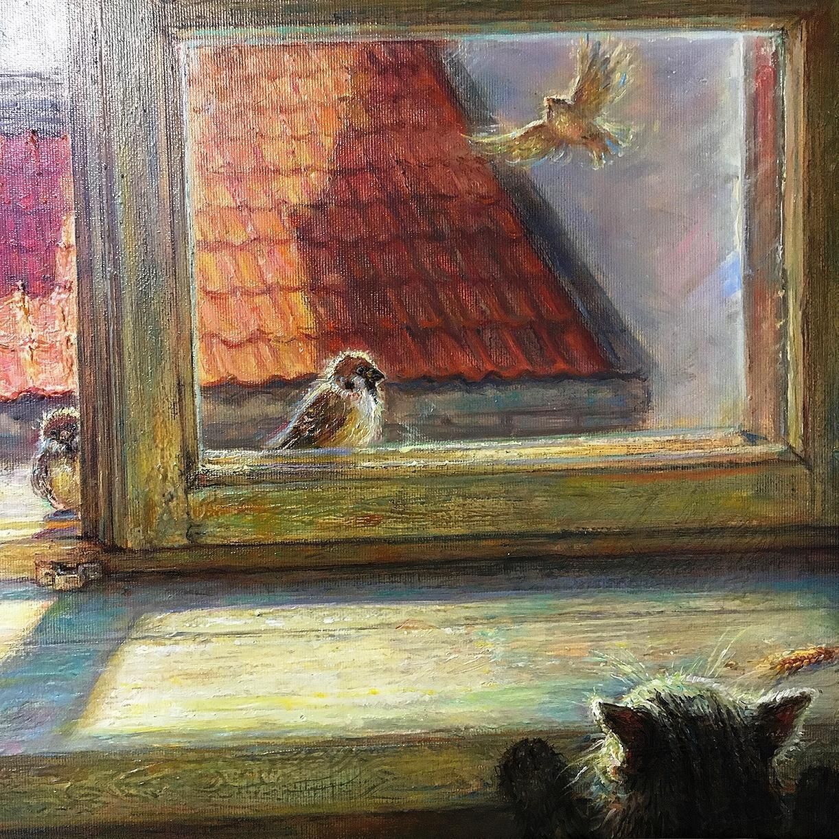 Igor Maikovmorning In The Old Town  Oil/Canvas, 70x90 Cm, 20192019 photo for sale