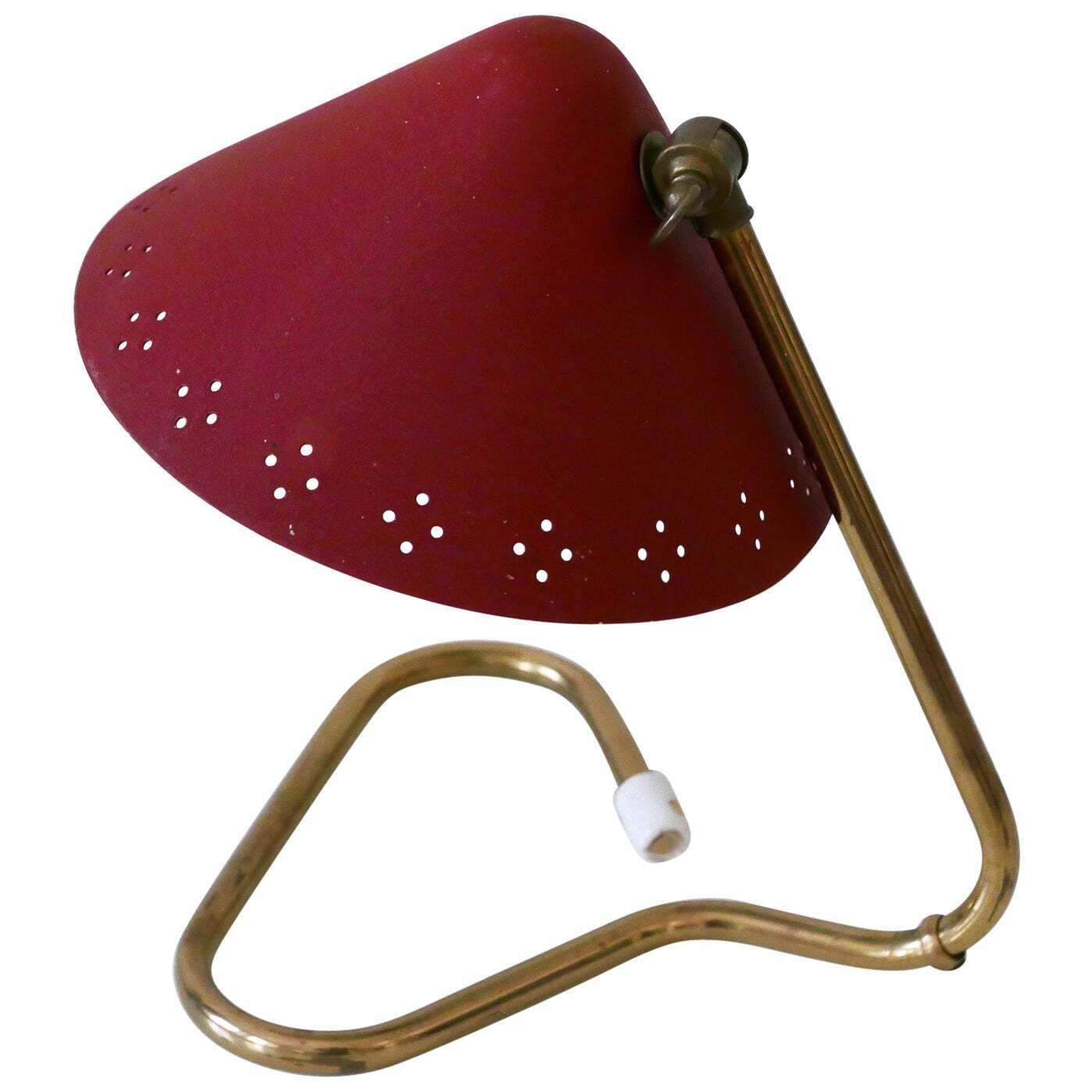 Lovely Mid Century Brass Table Lamp By Erik Wärnå For Gnosjö Sweden 1950s