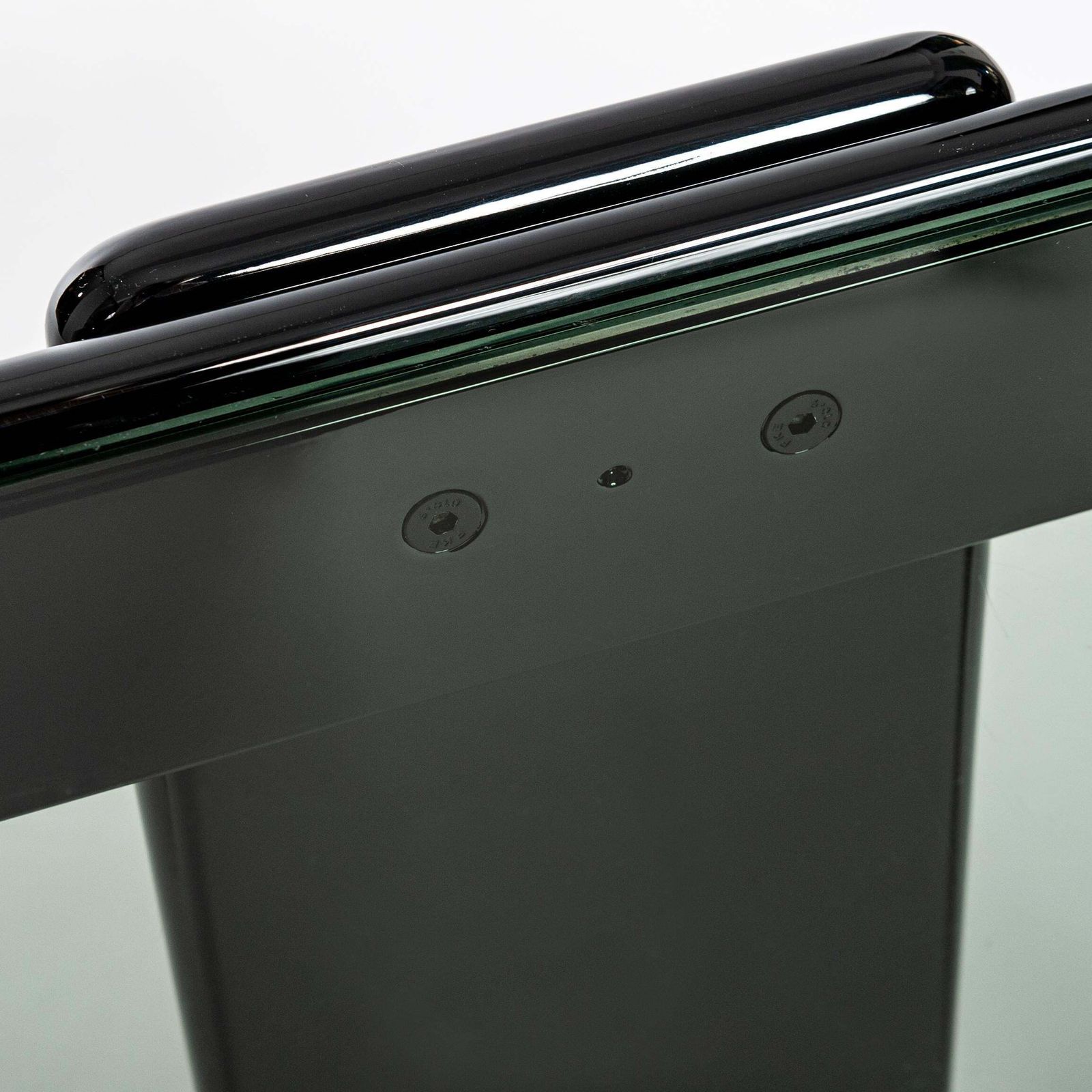photo for sale Italian Midcentury Gianfranco Frattini Black Nesting Tables For Cassina, 1960s