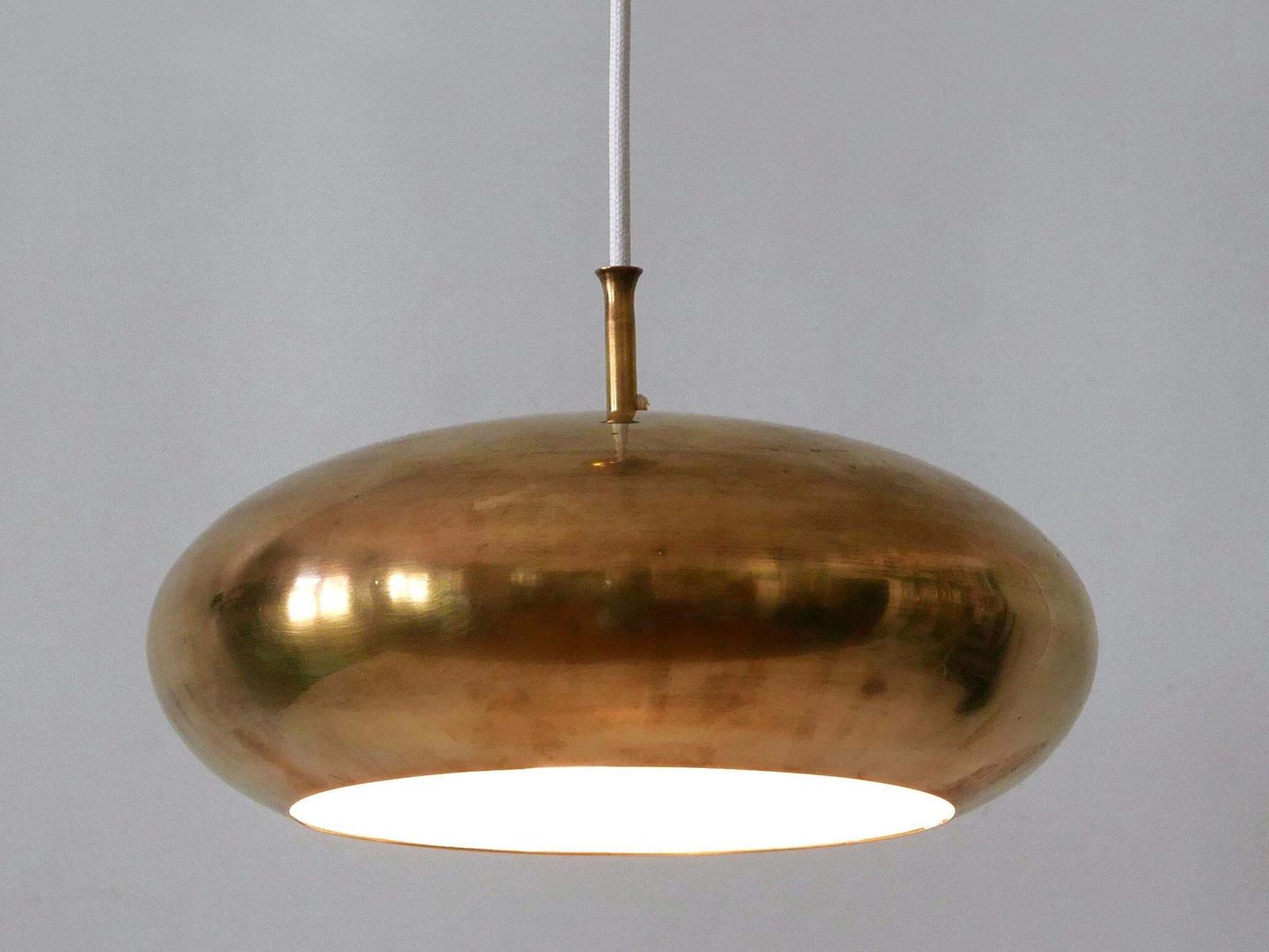 photo buy Rare Mid Century Modern Brass Pendant Lamp By Falkenbergs Belysning Sweden 1960s