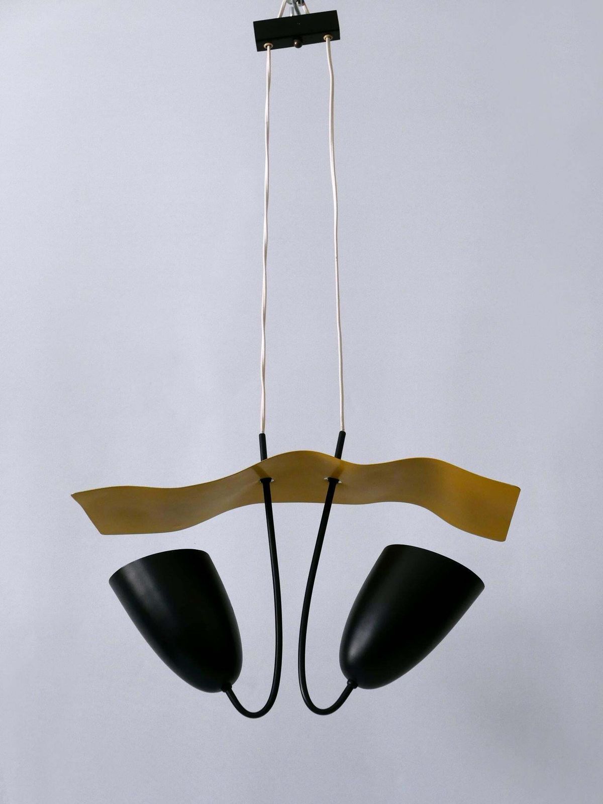Lovely Mid Century Modern Pendant Lamp Or Hanging Light Germany 1960s photo for sale