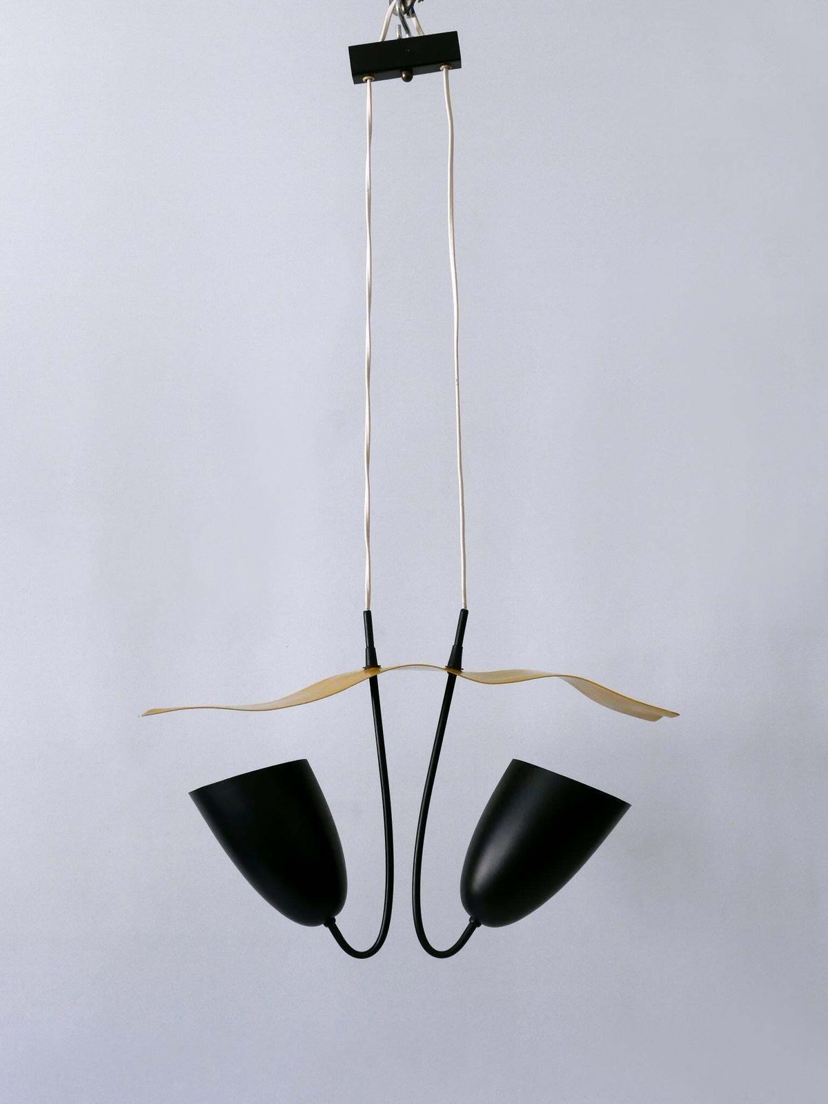 Lovely Mid Century Modern Pendant Lamp Or Hanging Light Germany 1960s photo vinterior