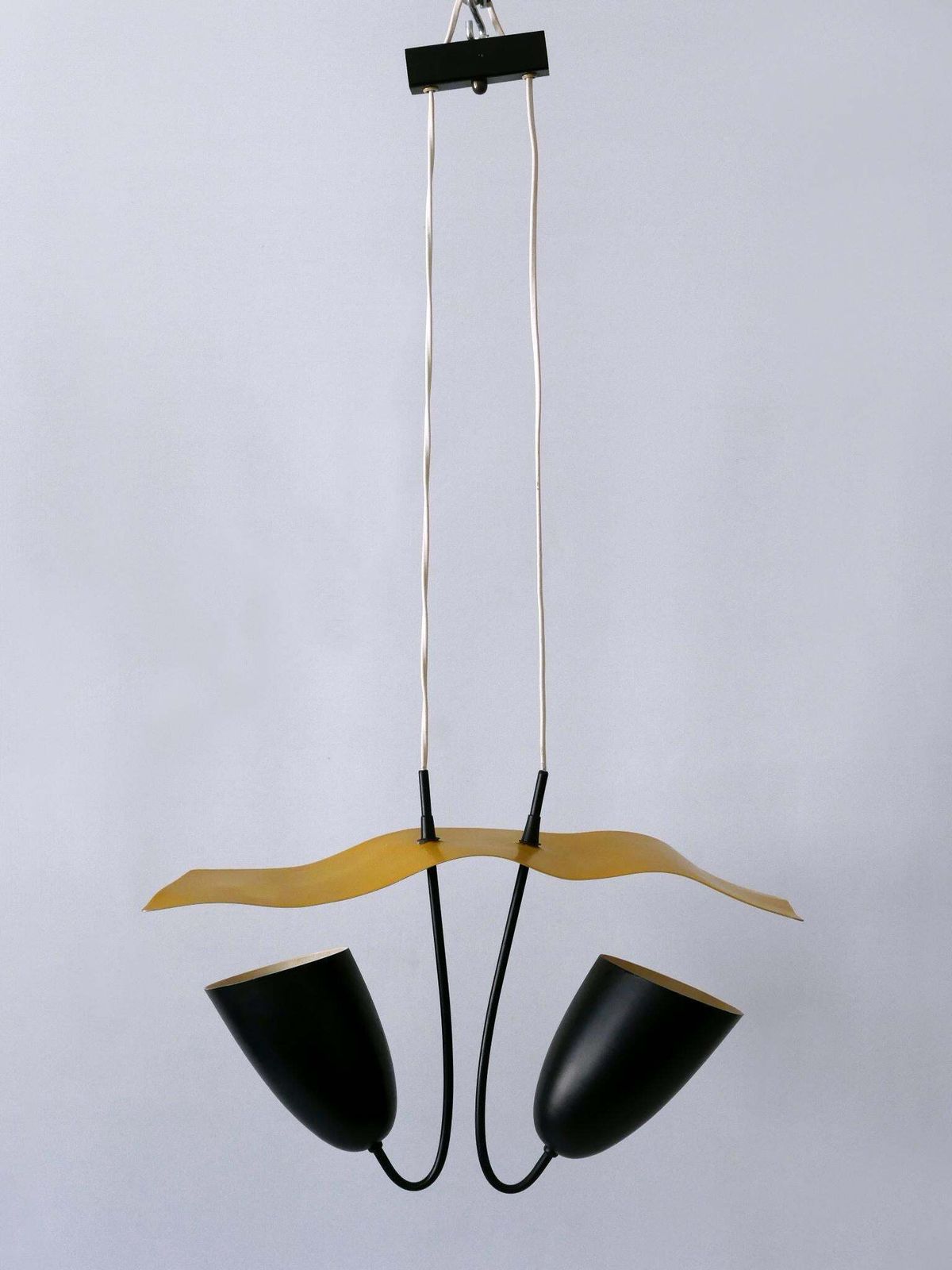 photo vinterior Lovely Mid Century Modern Pendant Lamp Or Hanging Light Germany 1960s