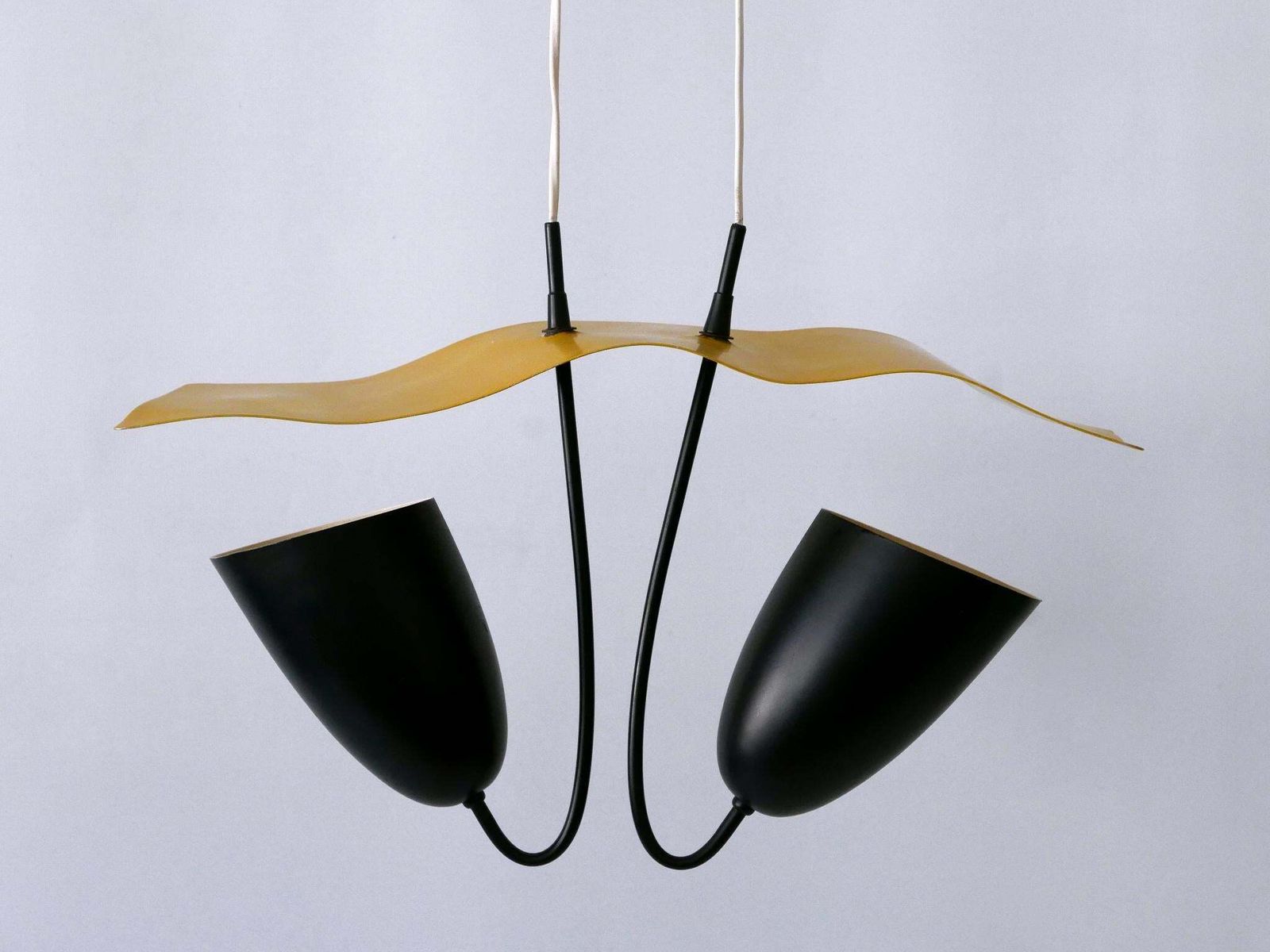 photo vintage Lovely Mid Century Modern Pendant Lamp Or Hanging Light Germany 1960s