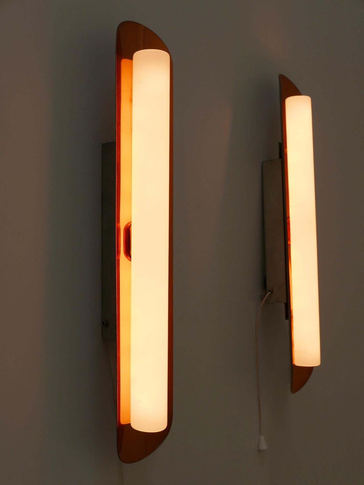 Set Of Two Elegant Mid Century Modern Sconces By Bünte & Remmler Germany 1960s photo vinterior