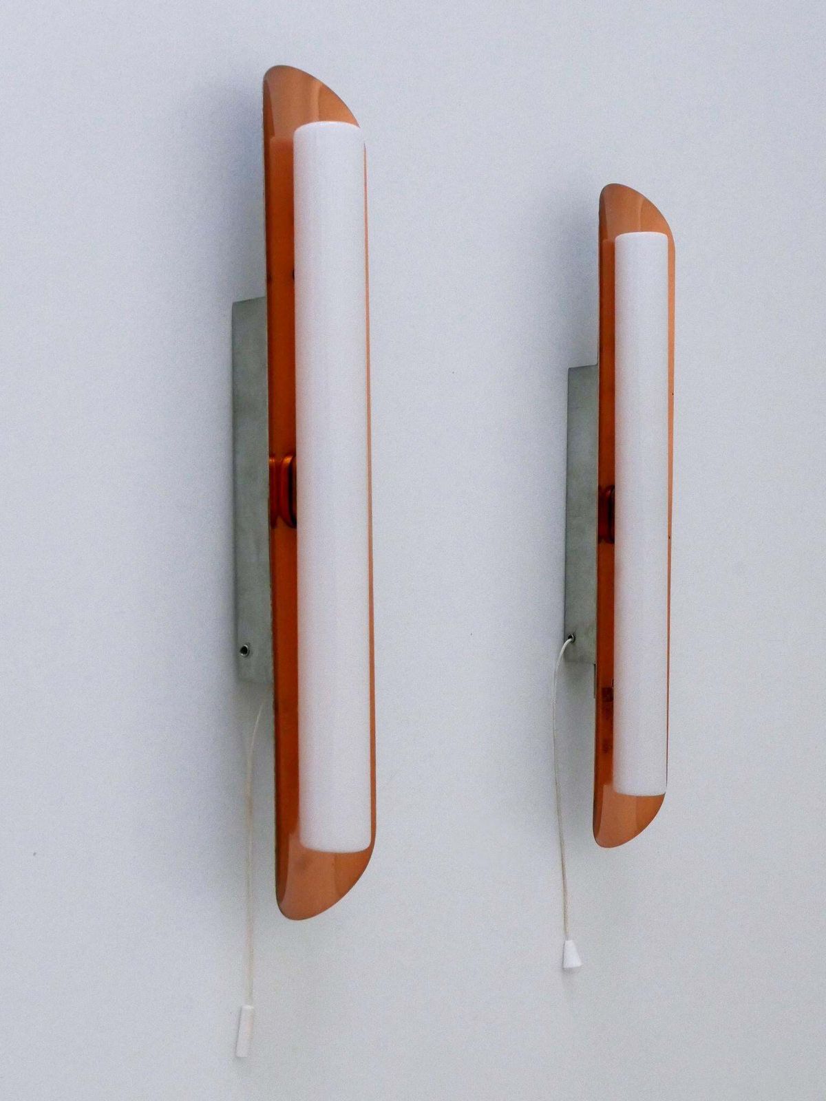photo for sale Set Of Two Elegant Mid Century Modern Sconces By Bünte & Remmler Germany 1960s