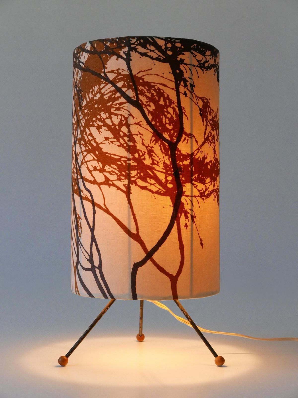 photo furniture Rare & Lovely Mid Century Modern Bedside Table Lamp Austria 1950s