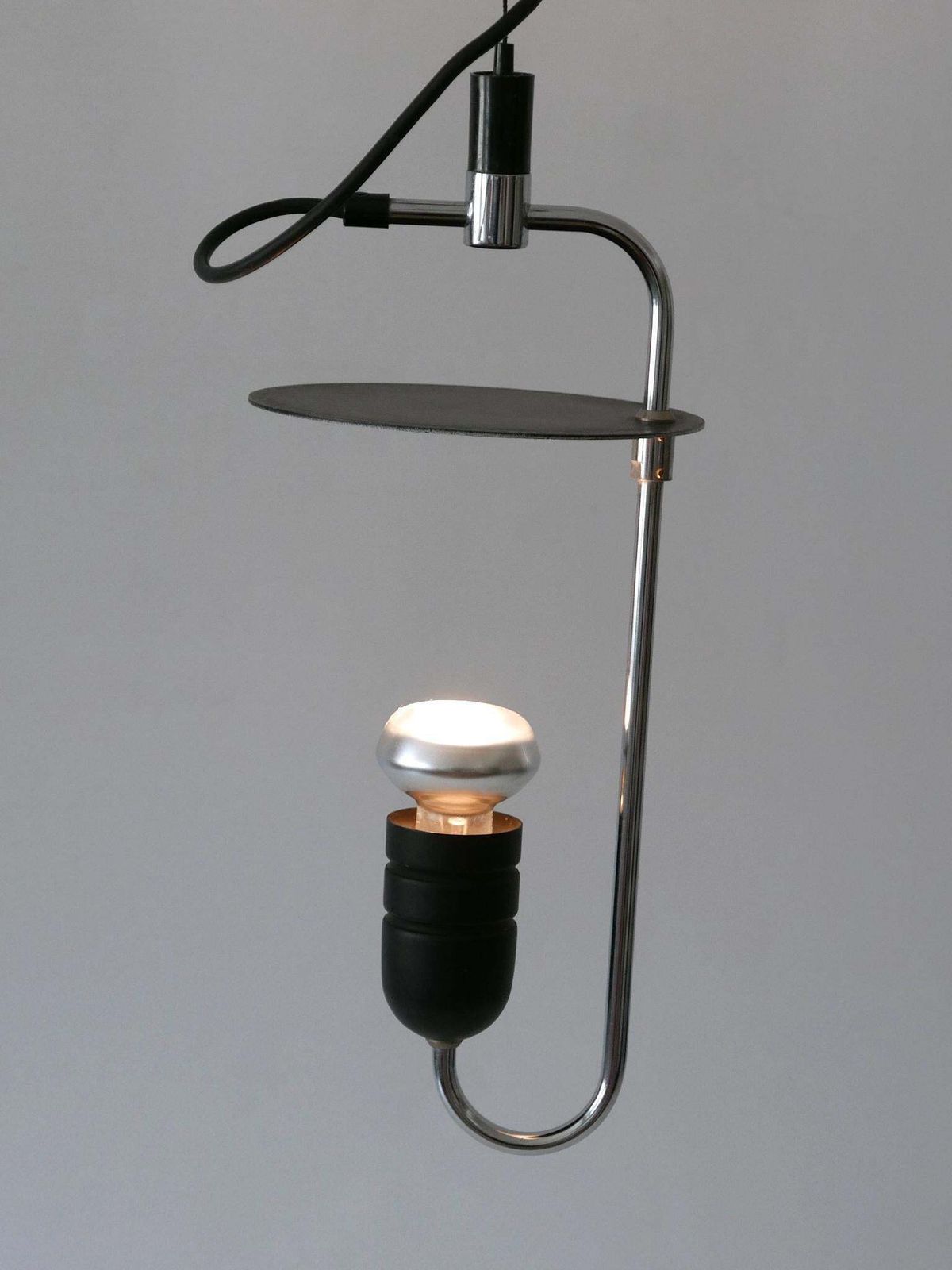 photo furniture Minimalistic Mid Century Modern Pendant Lamp Or Hanging Light Italy 1970s