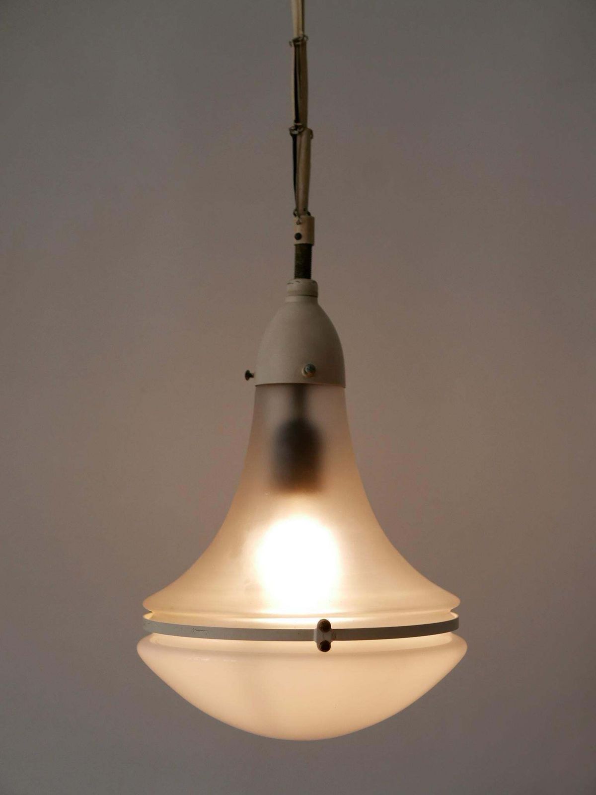Elegant 'Luzette' Pendant Lamp By Peter Behrens For Siemens Schuckert 1910s photo Lighting