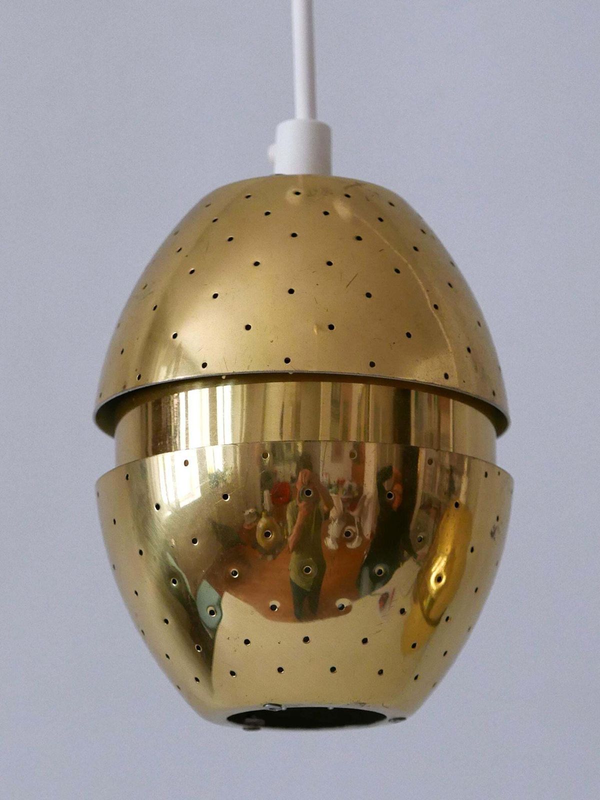 photo for sale Set Of Two 'Egg' Pendant Lamps By Hans Agne Jakobsson For Ab Markaryd, Sweden