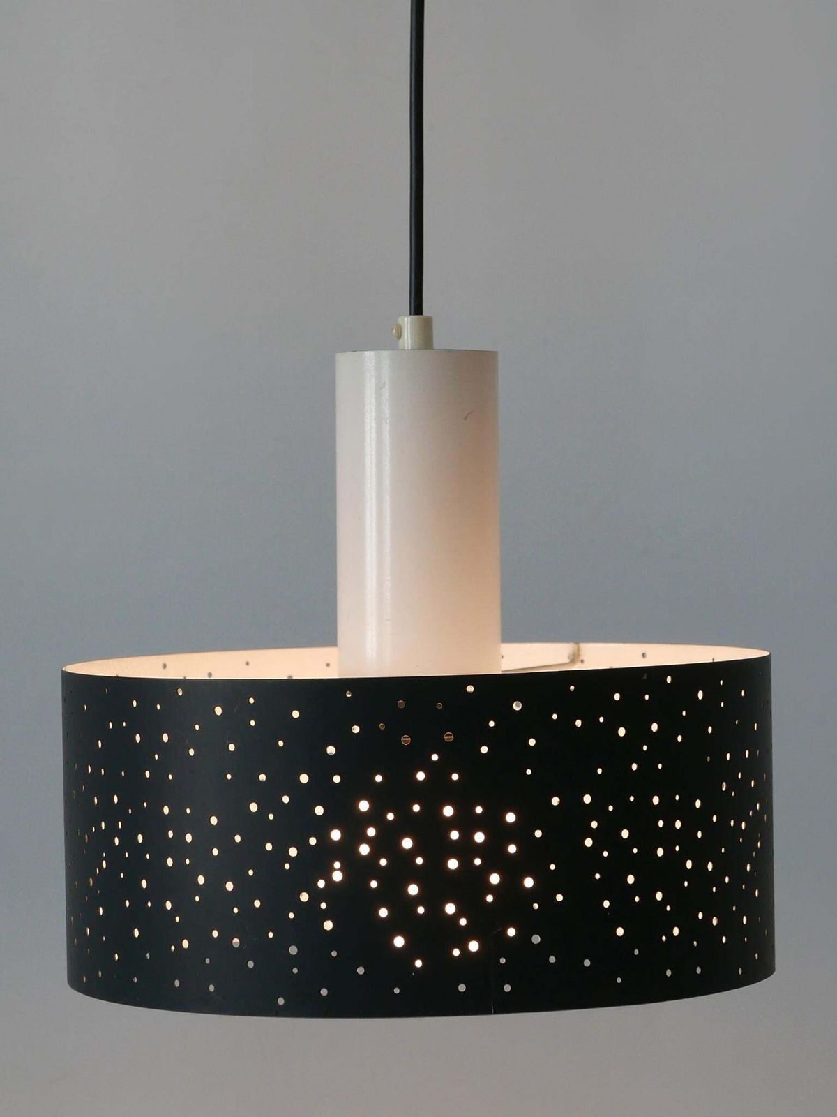 photo furniture Elegant Mid Century Modern Pendant Lamp By Ernest Igl For Hillebrand 1960s