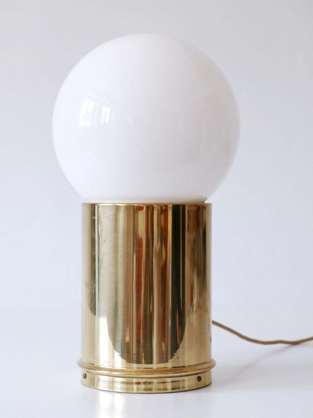 photo for sale Elegant Mid Century Modern Table Lamp By Vereinigte Werkstätten Germany 1960s