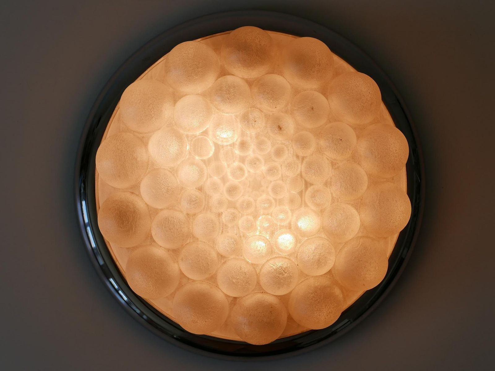 Amazing Mid Century Modern Bubble Flush Mount Or Wall Light Germany 1970s photo furniture