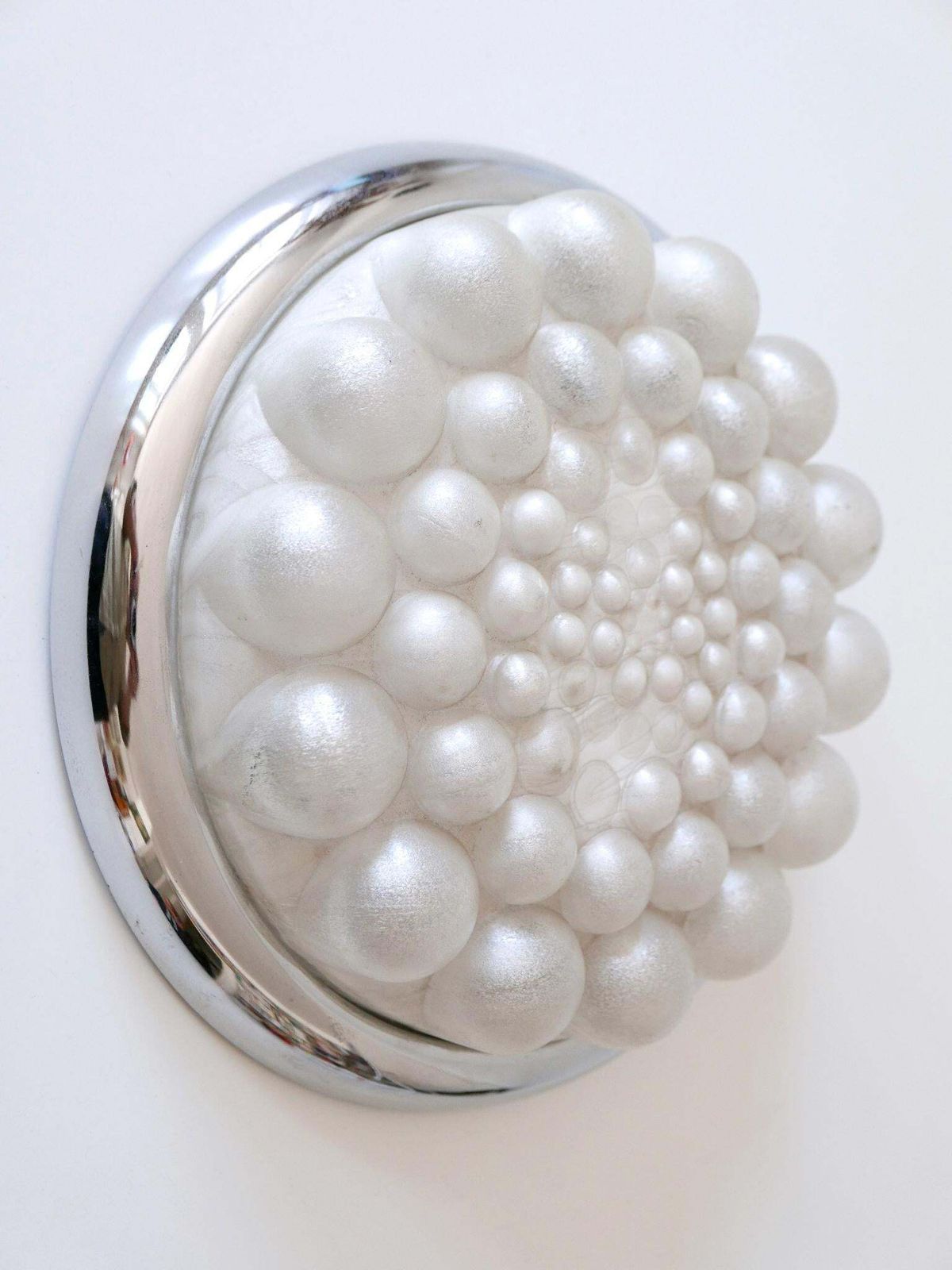 1300.0 Amazing Mid Century Modern Bubble Flush Mount Or Wall Light Germany 1970s photo