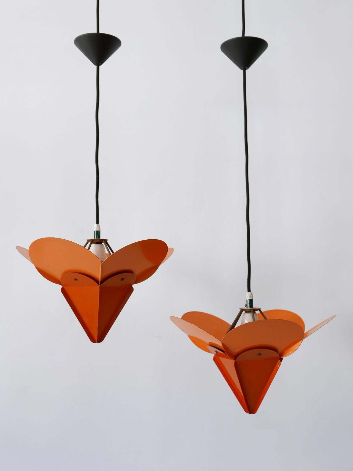 Set Of Two Unique Tivoli Flower Pendant Lamps By Simon Poul Henningsen 1958 photo 10398.0