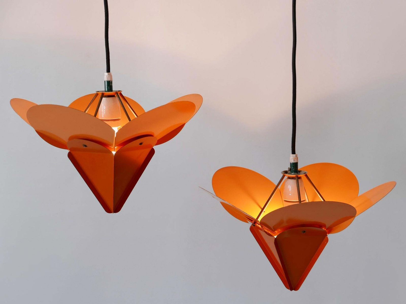 photo furniture Set Of Two Unique Tivoli Flower Pendant Lamps By Simon Poul Henningsen 1958