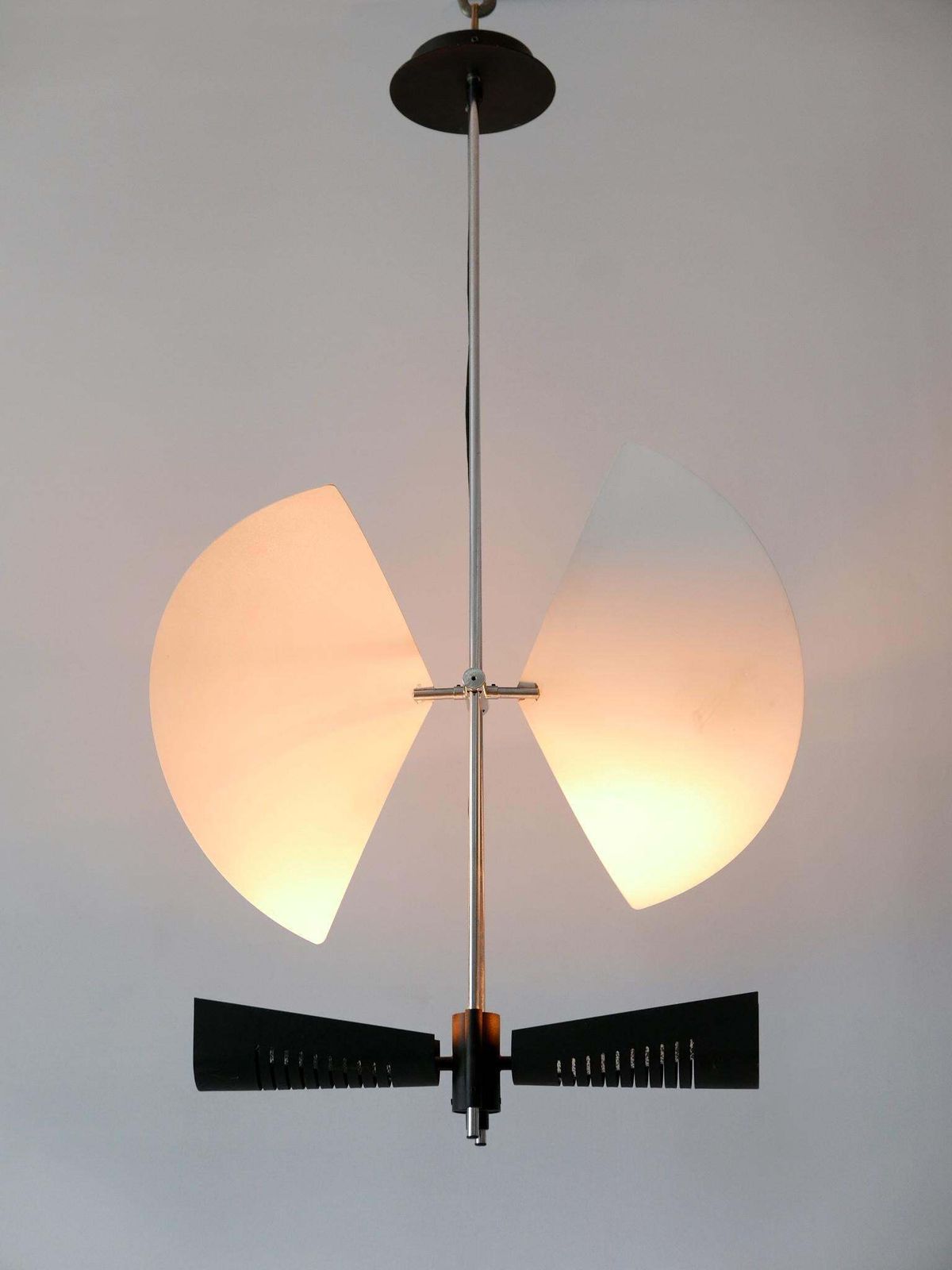 Amazing Garcia Garay 'Enterprise' Wing Chandelier Or Ceiling Lamp Spain 1980s photo for sale