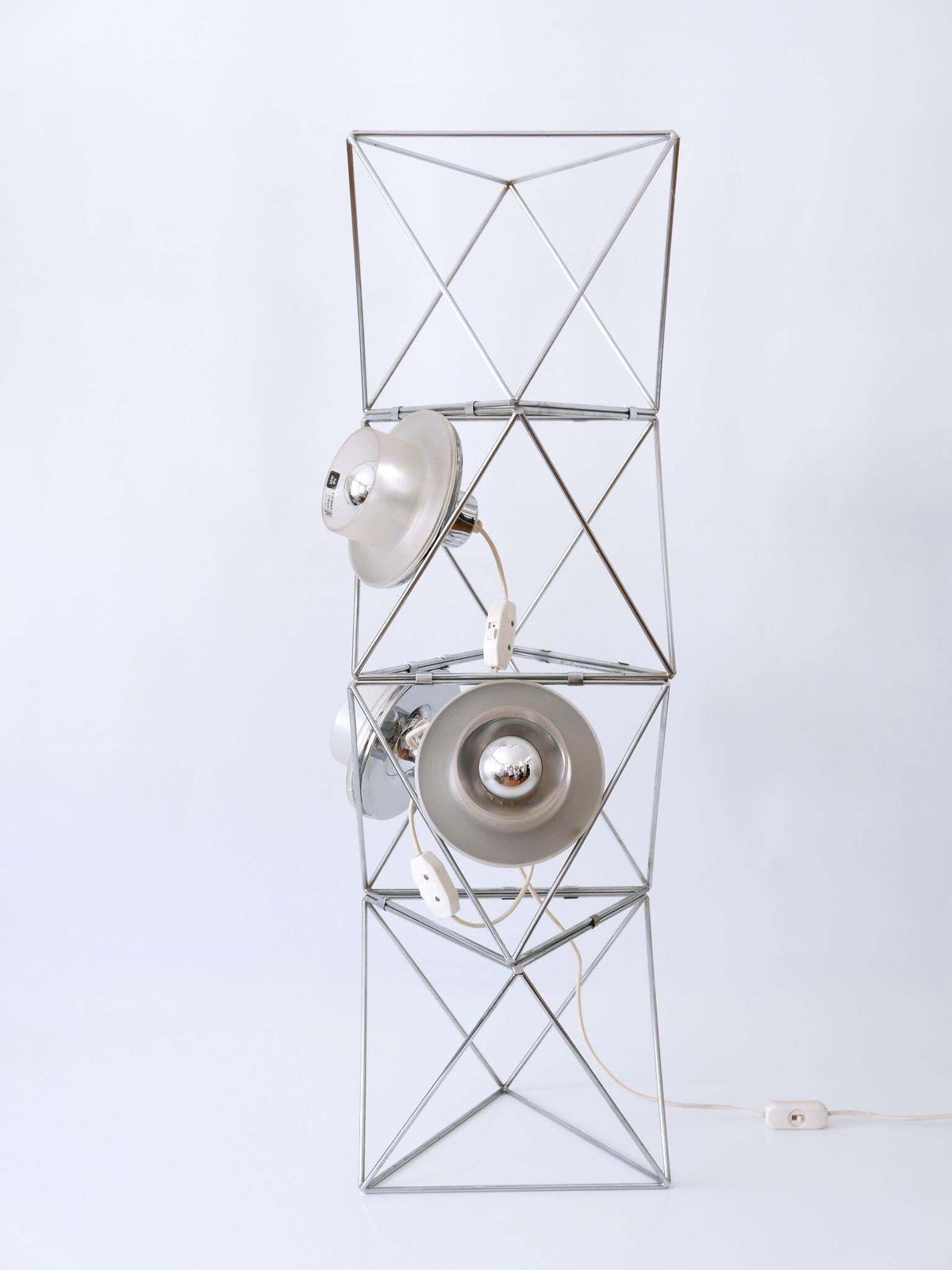 5632.0 Rare Sculptural 'Poliedra' Floor Lamp By Felice Ragazzo For Guzzini Italy 1970s photo