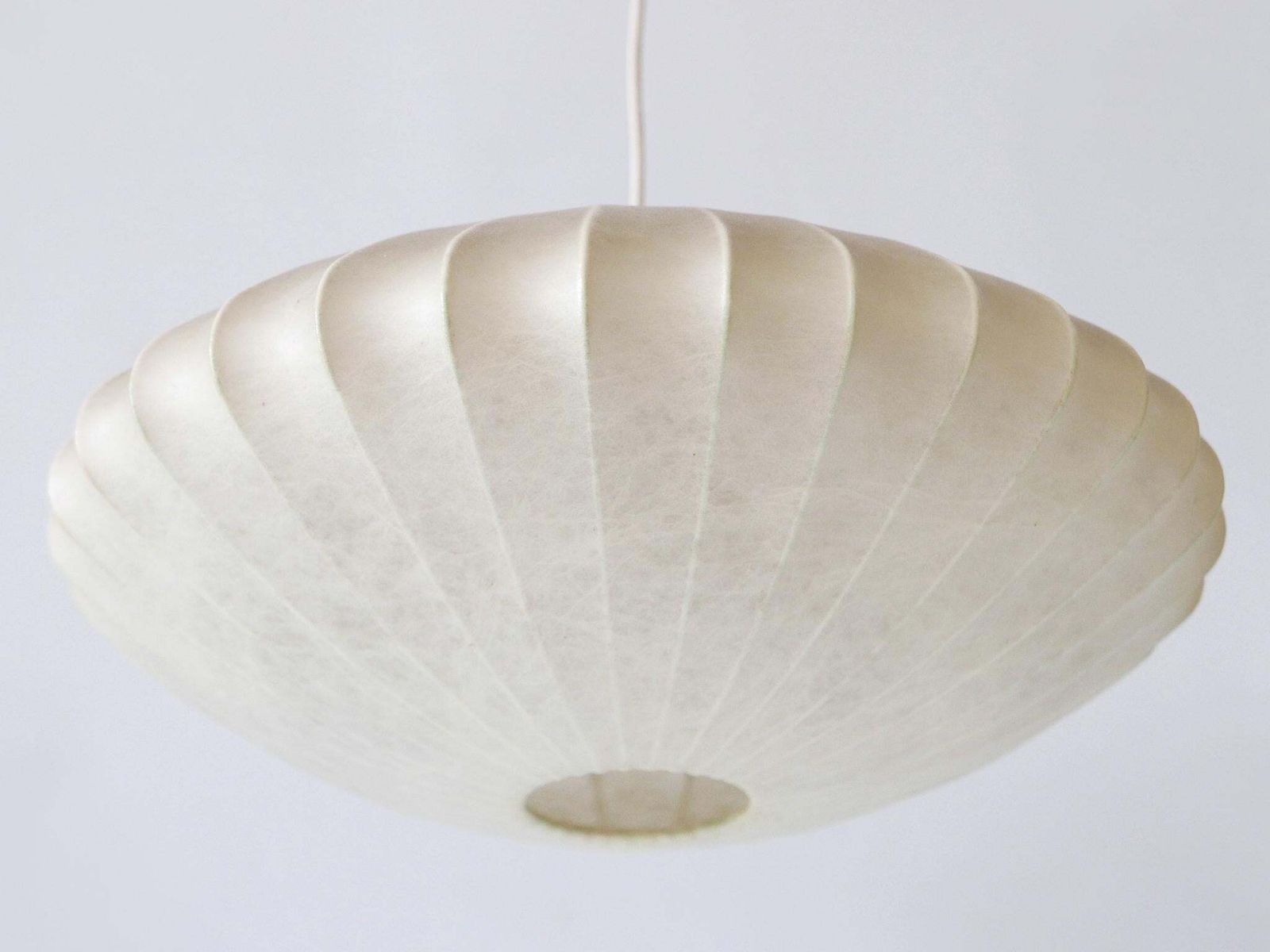 Rare Mid Century Modern Cocoon Pendant Lamp Or Hanging Light By Goldkant 1960s photo furniture