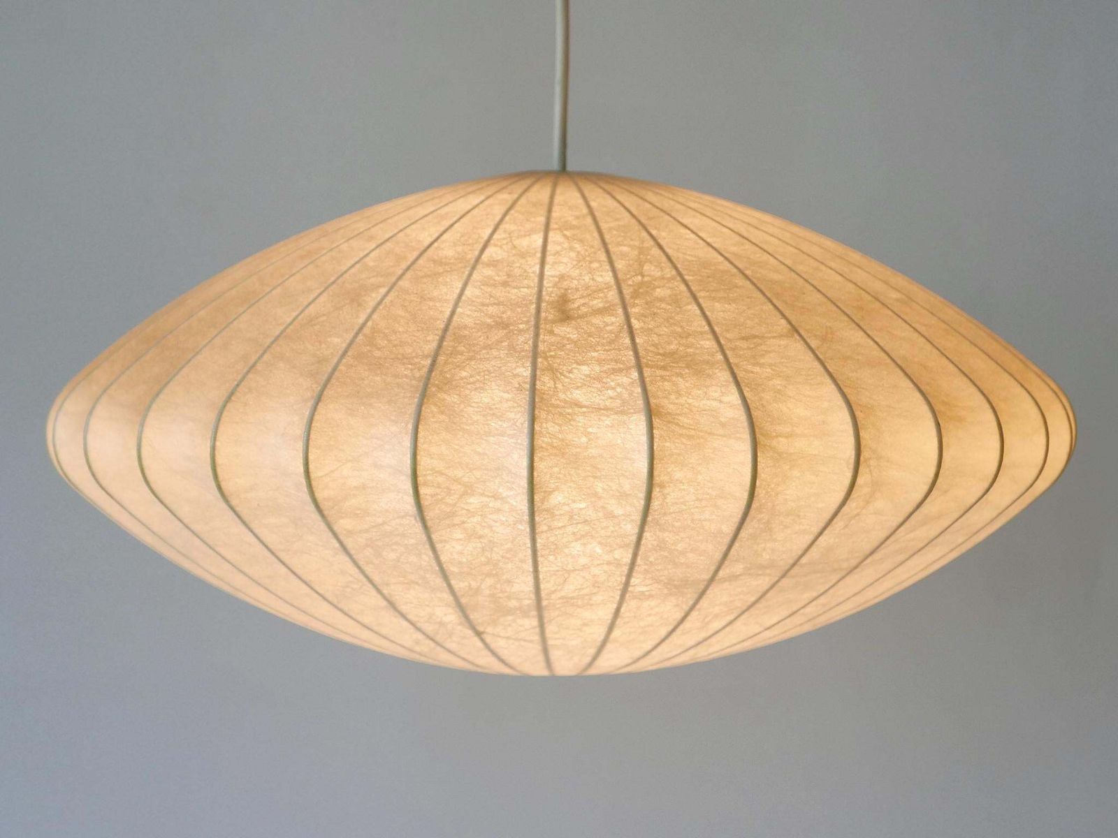 photo furniture Rare Mid Century Modern Cocoon Pendant Lamp Or Hanging Light By Goldkant 1960s