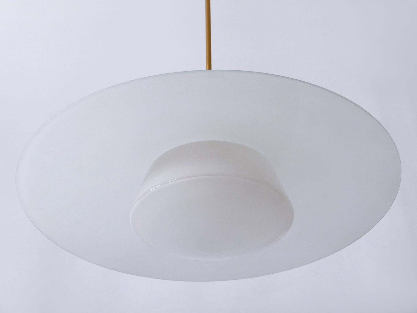 Rare Mid Century Modern Pendant Lamp By Wolfgang Tümpel For Doria Germany 1950s photo vinterior